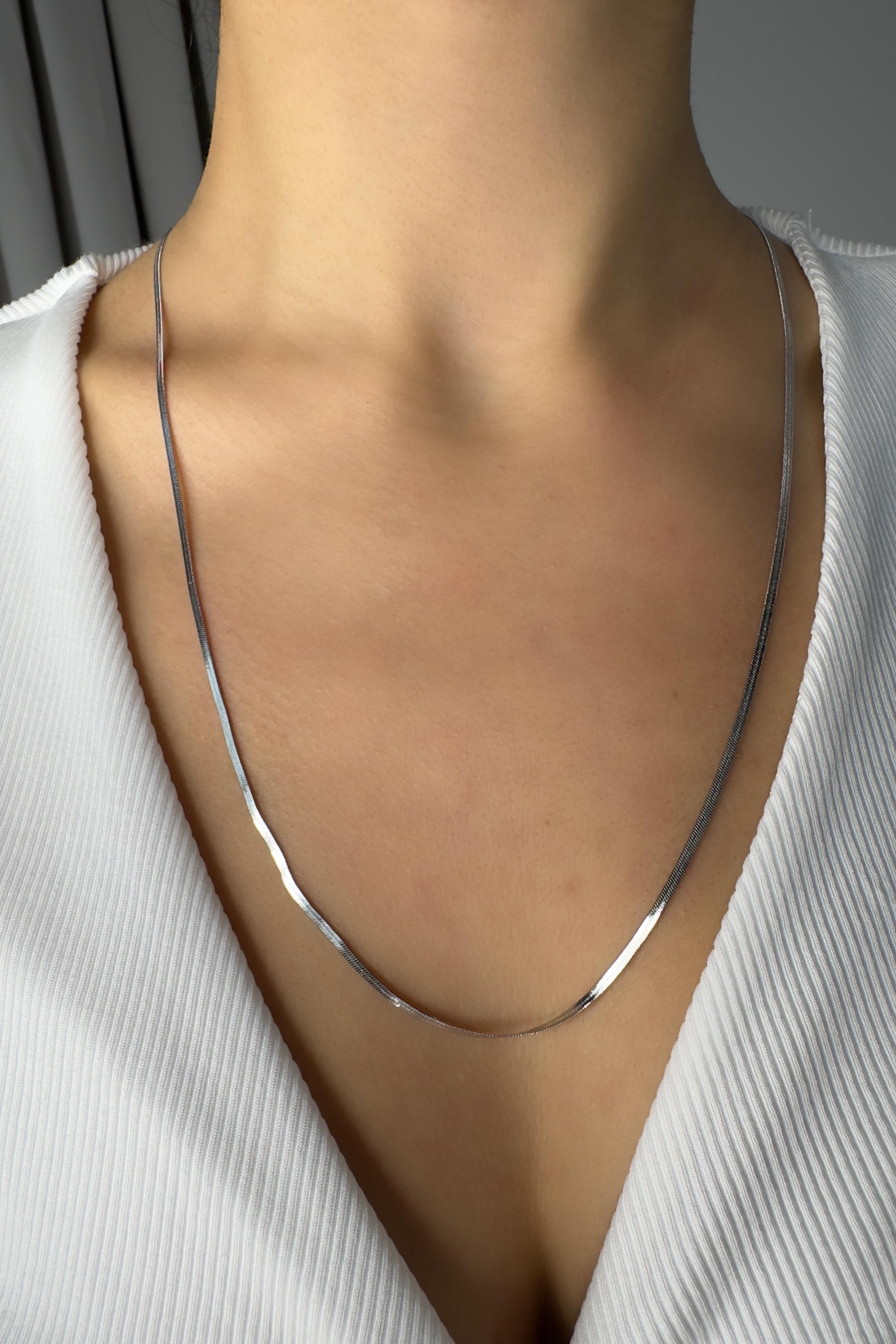 ÇELİK İNCE İTALYAN ZİNCİR 45cm