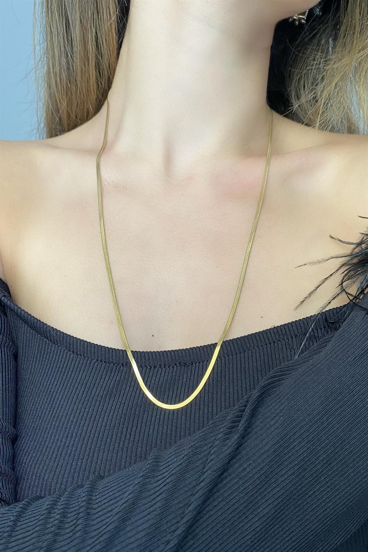 ÇELİK İNCE İTALYAN ZİNCİR 45cm