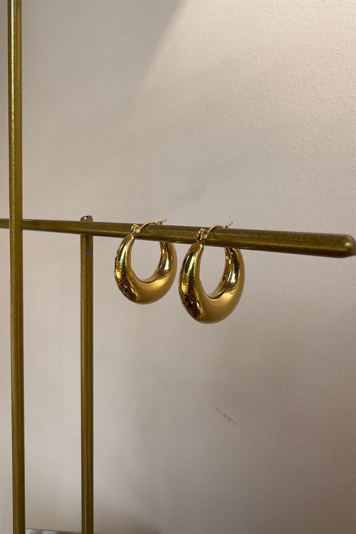 ÇELİK KALIN BORU HALKA KÜPE 2,5cm