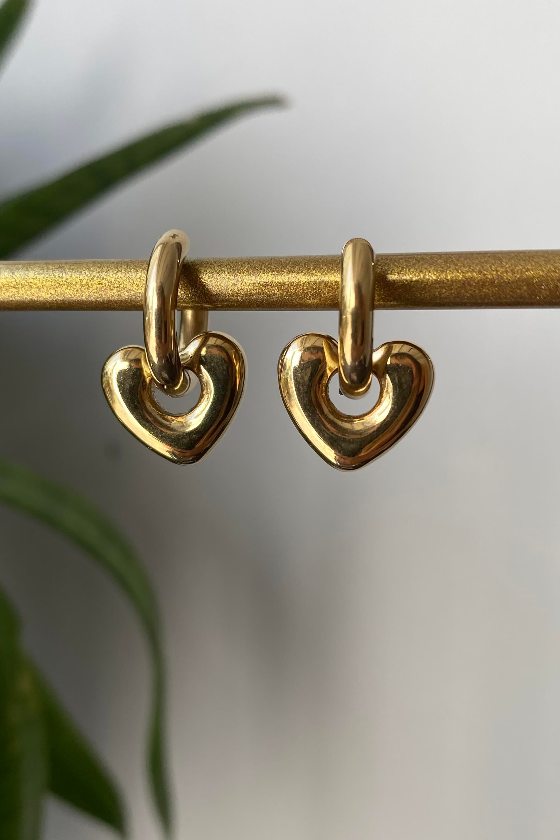 ÇELİK KALP GEÇİRİLMİŞ HALKA KÜPE