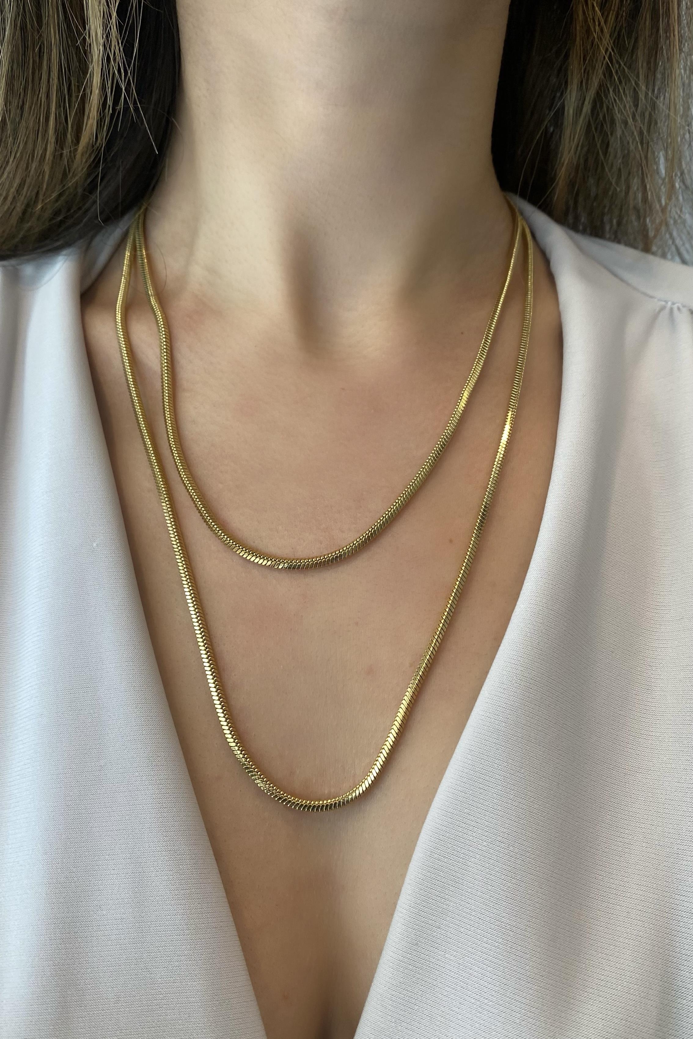 ÇELİK KARE KESİTLİ SİLİNDİR ZİNCİR KOLYE 93cm