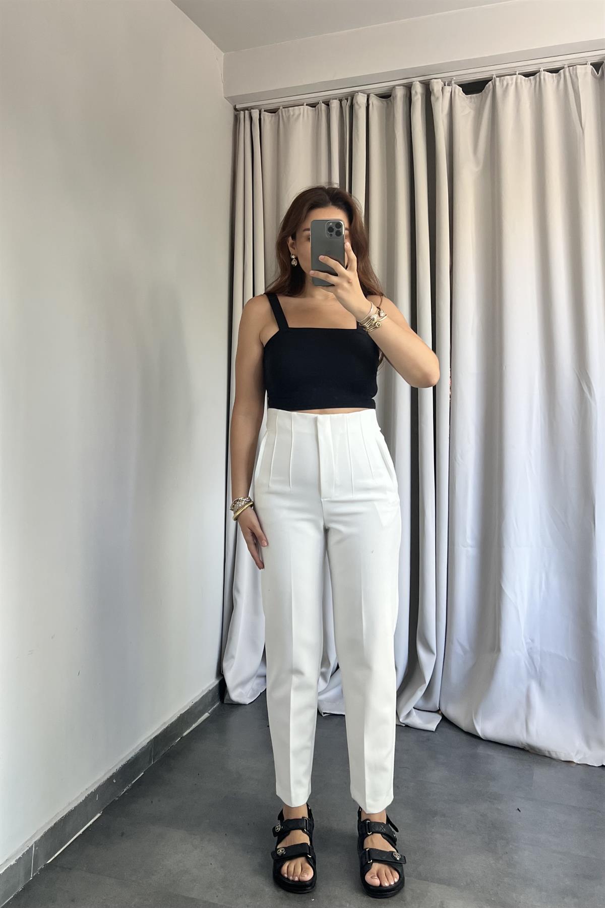 CEPLİ ÖNÜ DİKİŞLİ SLIM PANTOLON