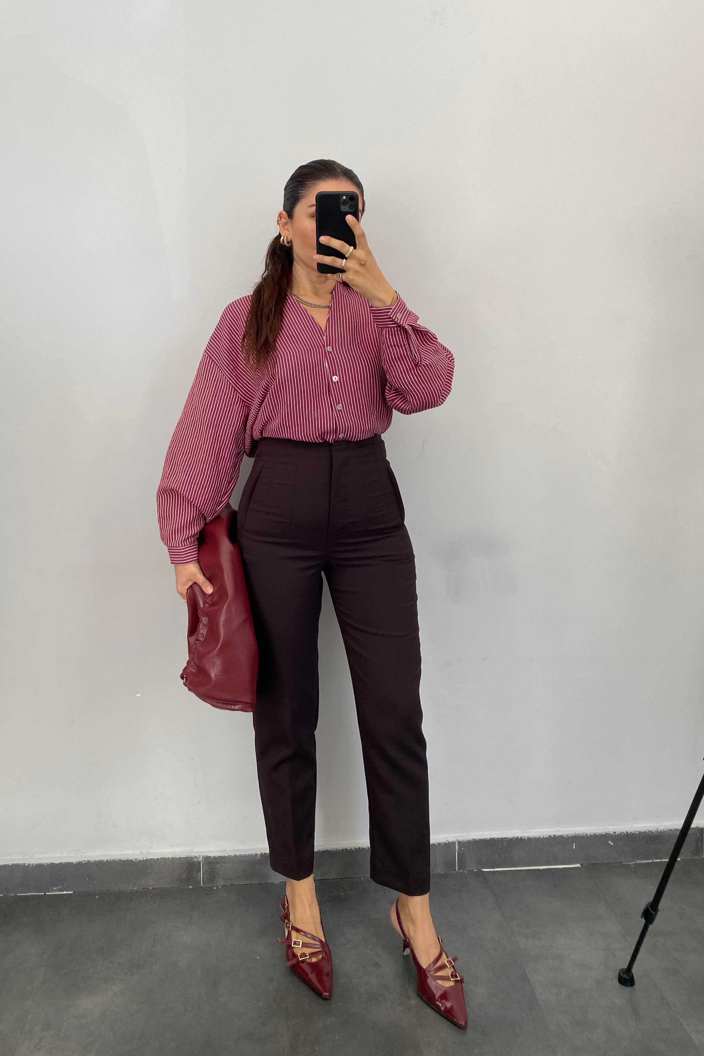 CEPLİ ÖNÜ DİKİŞLİ SLIM PANTOLON