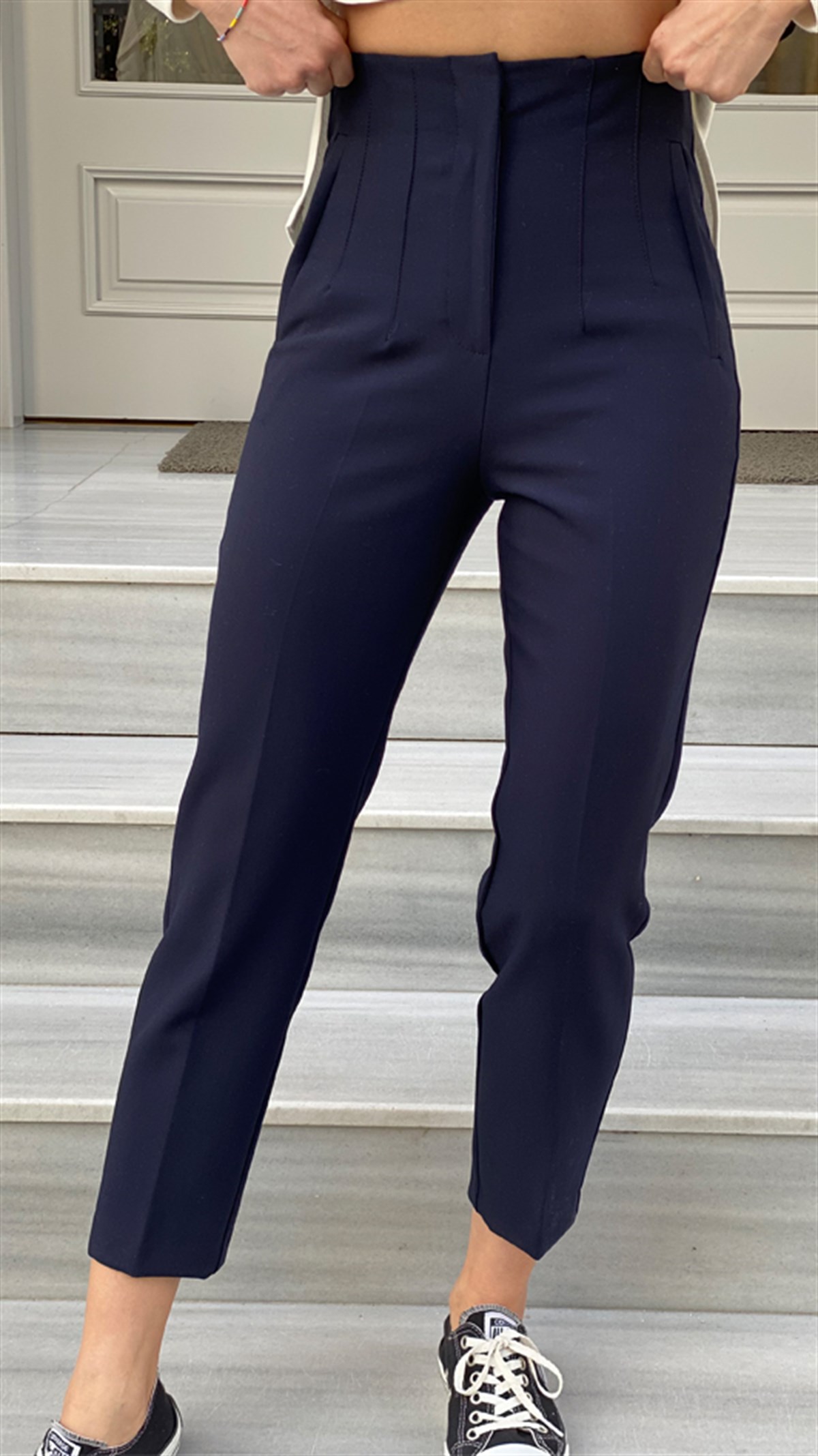 CEPLİ ÖNÜ DİKİŞLİ SLIM PANTOLON