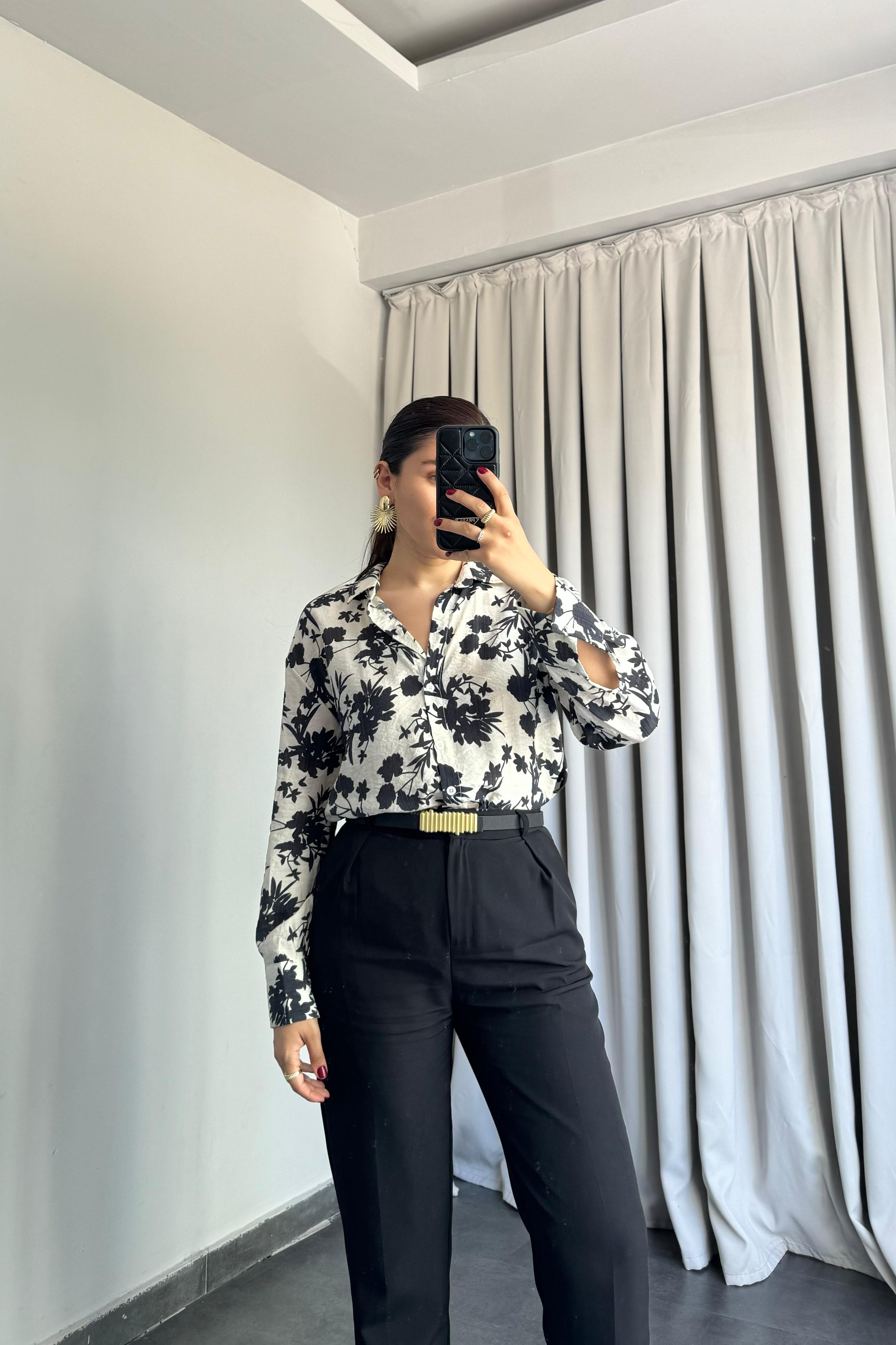 ÇİÇEK DESENLİ GÖMLEK/60240