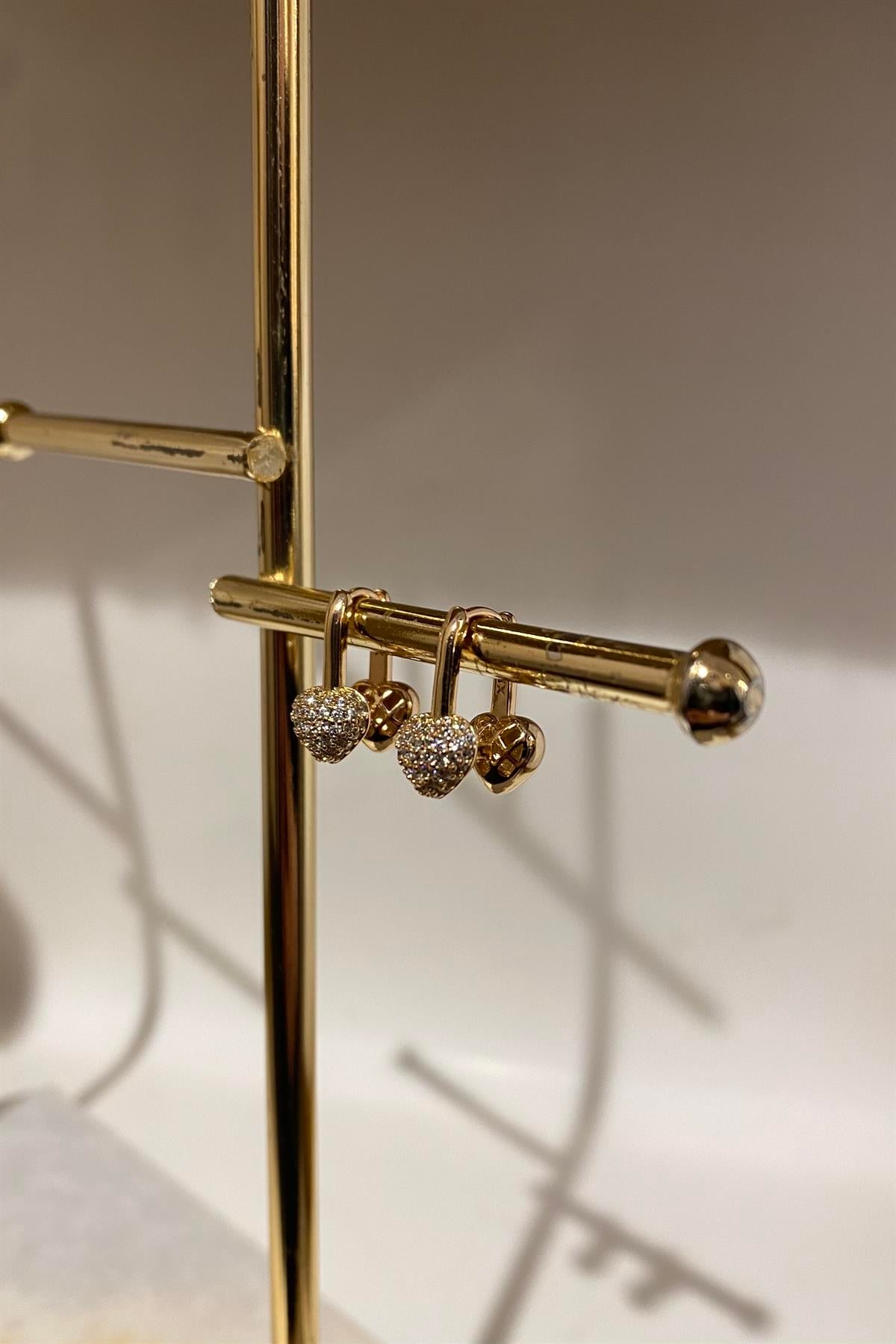 ÇİFT KALPLİ KÜPE