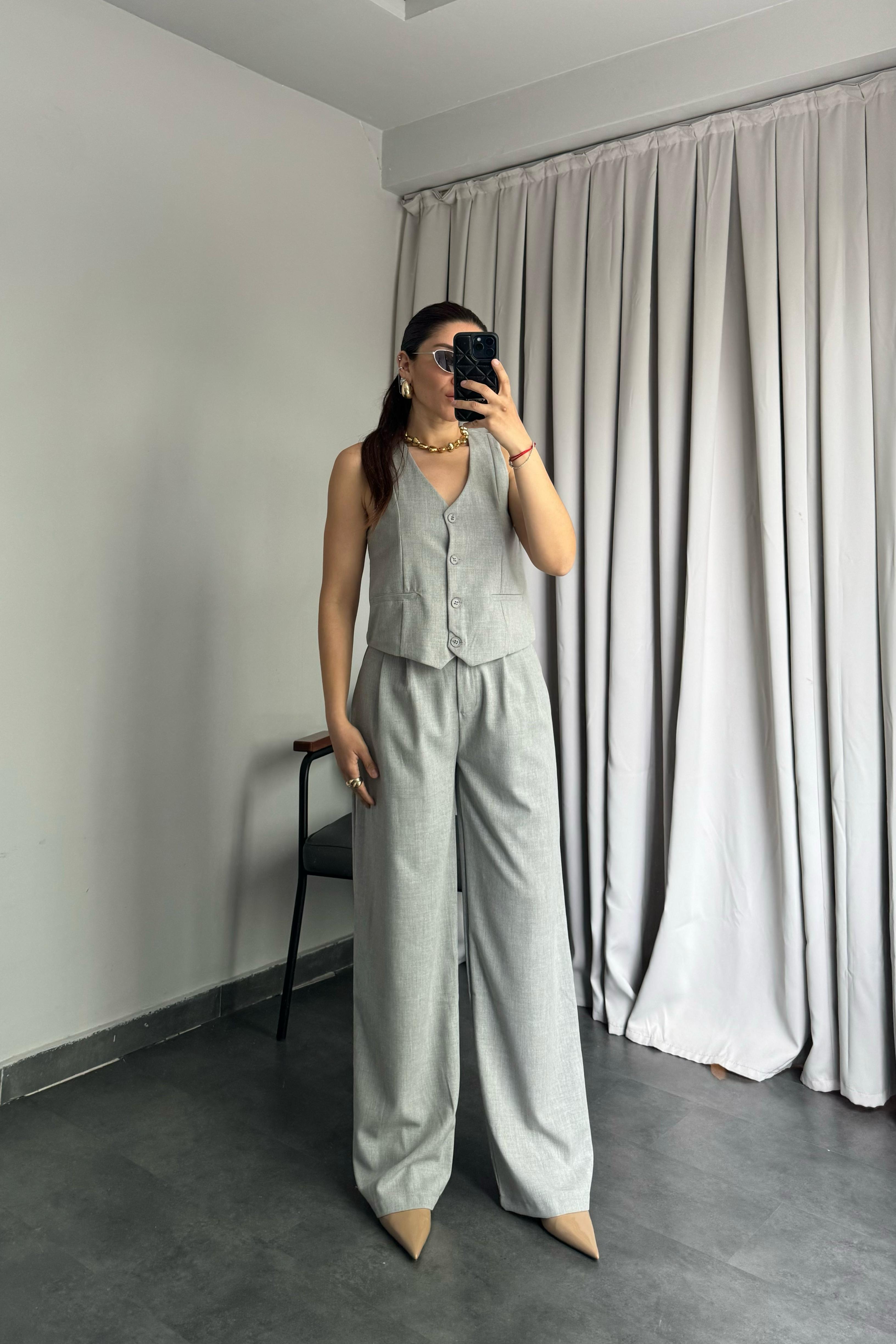 ÇİFT PİLELİ KEMERLİ PALAZZO/8779