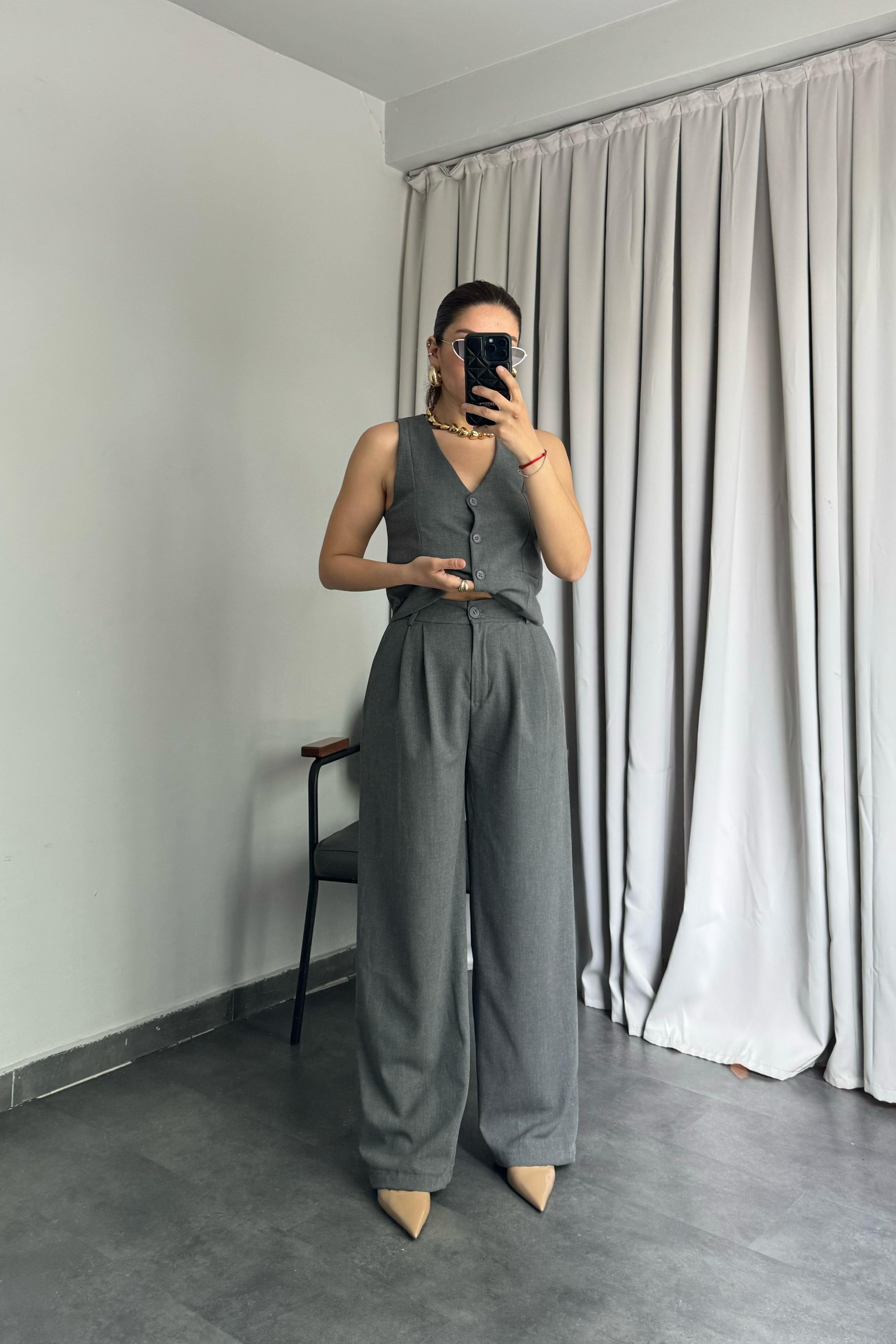 ÇİFT PİLELİ KEMERLİ PALAZZO/8779