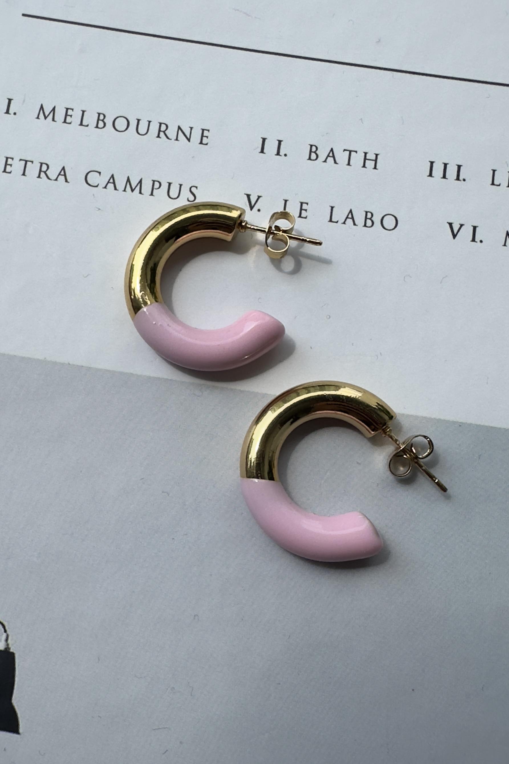 ÇİFT RENKLİ HALKA KÜPE