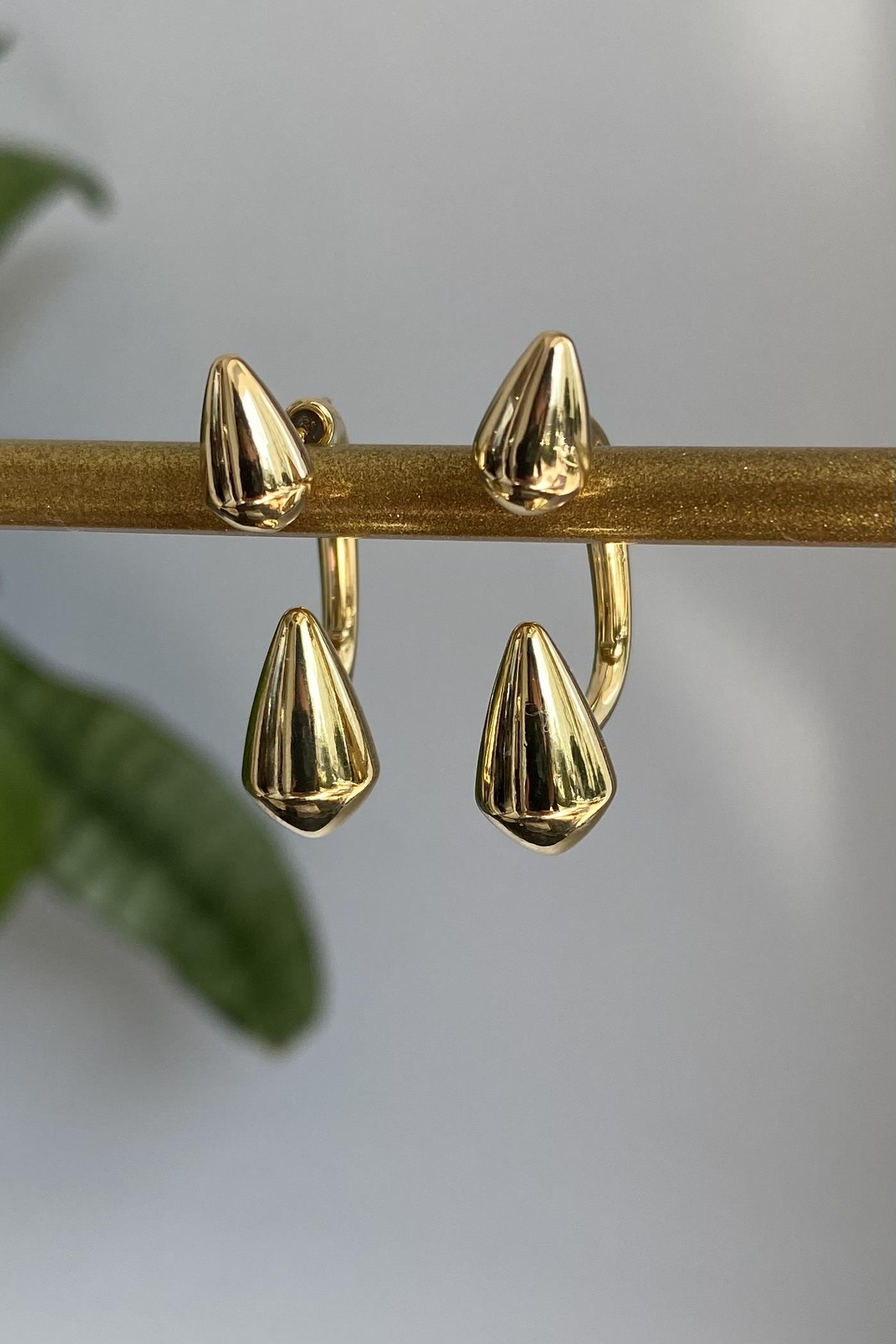 ÇİFT TARAFLI DAMLA KÜPE