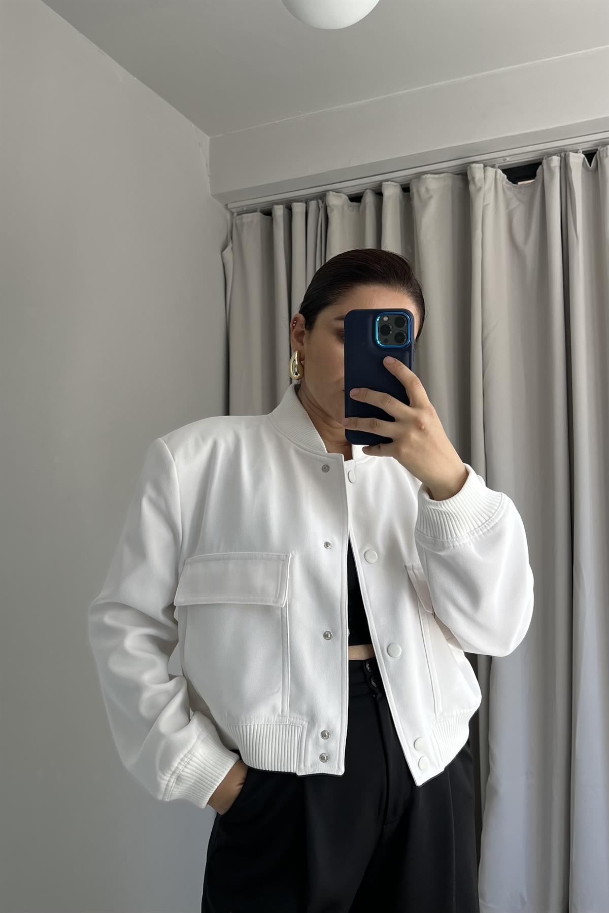 ÇITÇITLI CROP BOMBER CEKET