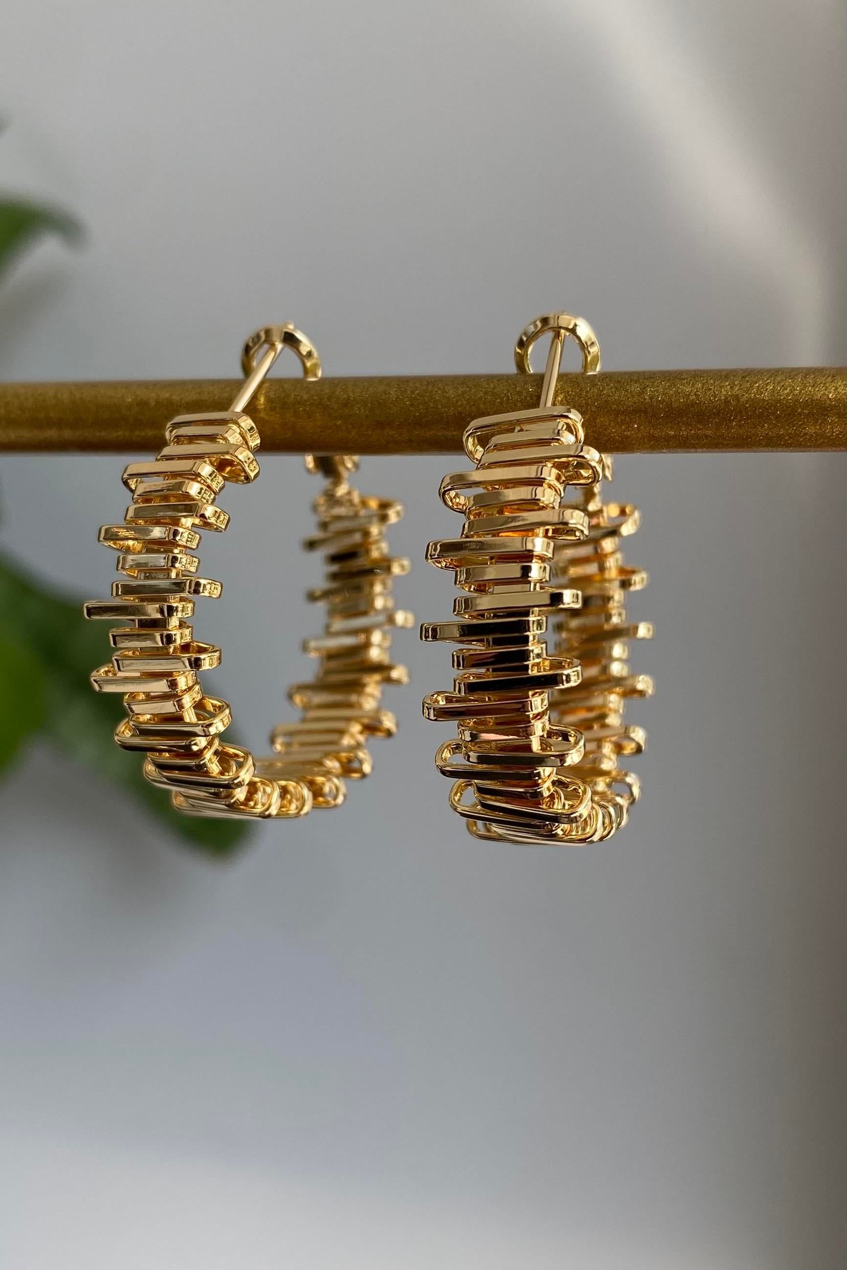 ÇUBUKLU HALKA KÜPE 2,5cm