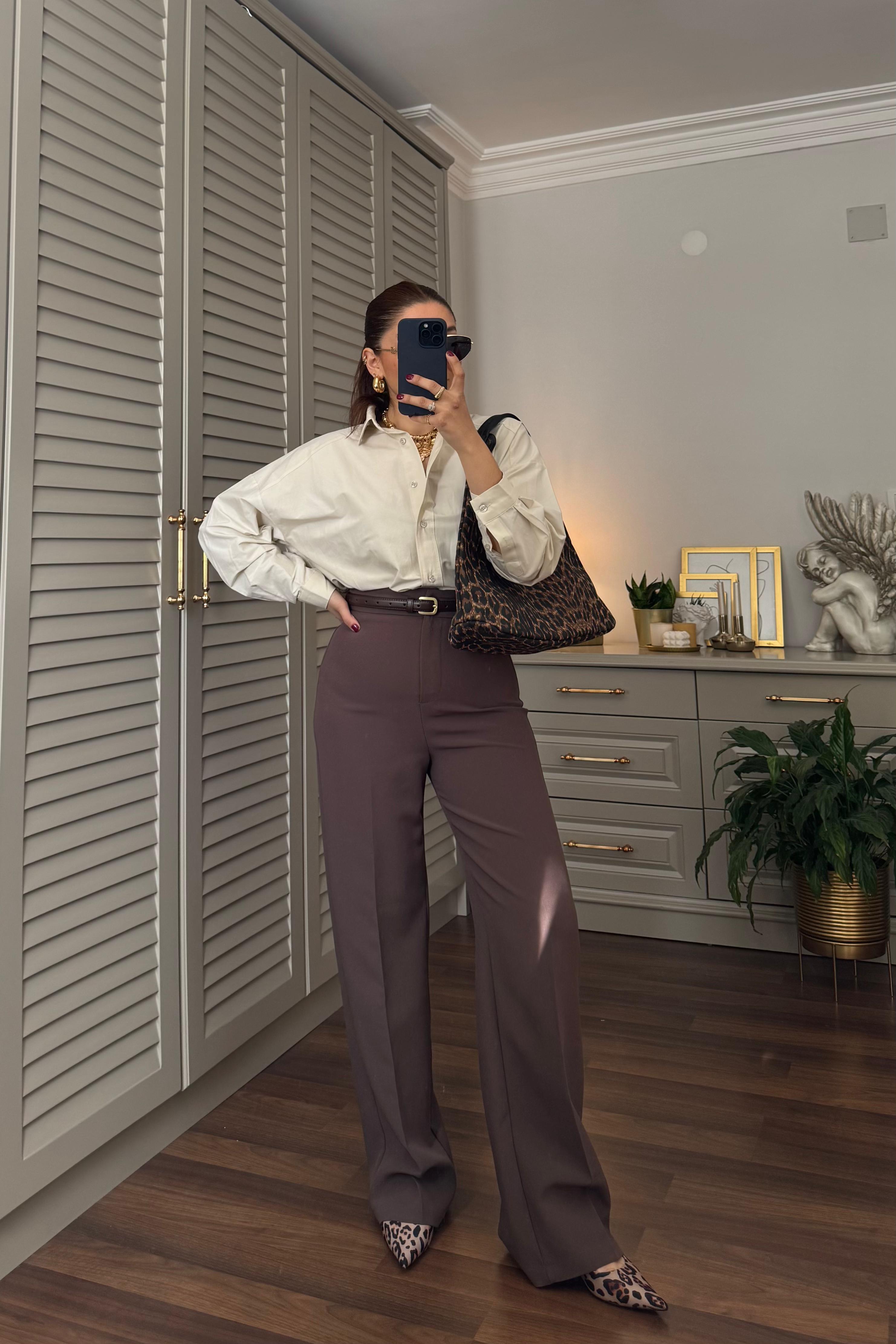 EXTRA YÜKSEK BEL BORU PAÇA PANTOLON/50714