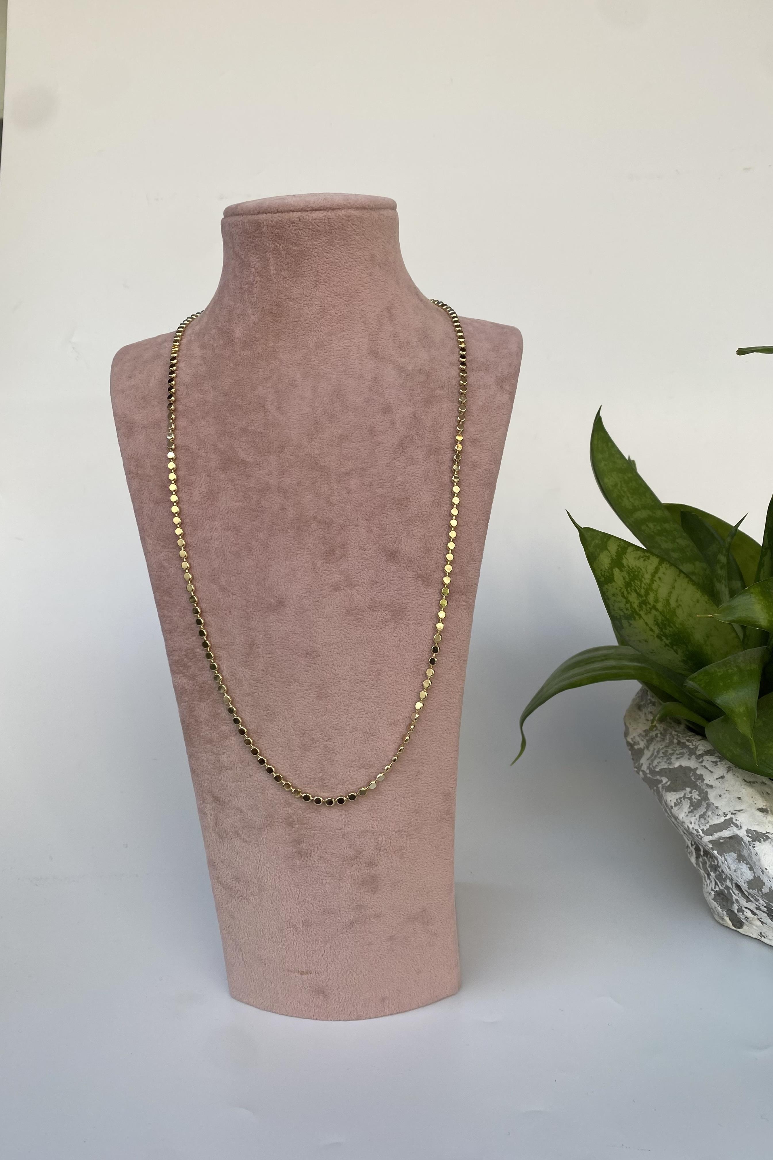 EZME NOKTALI ZİNCİR KOLYE 60CM