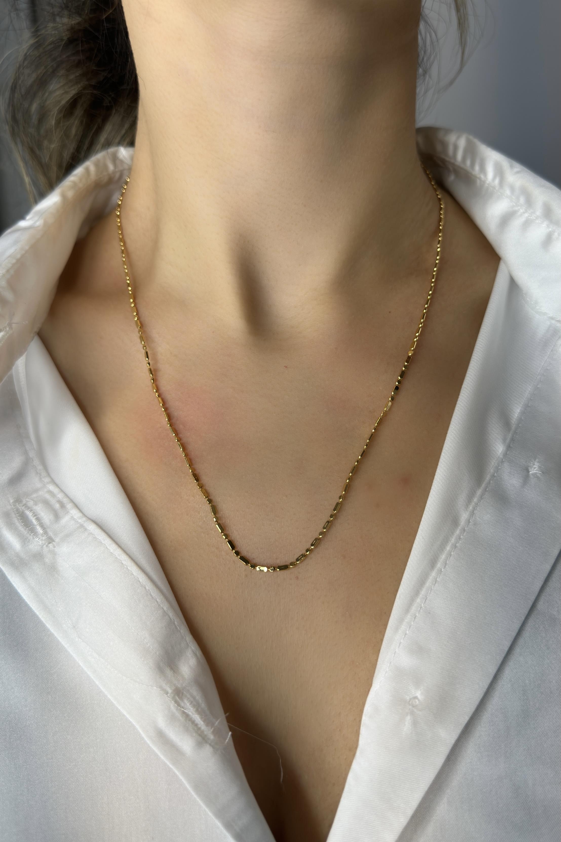 EZME NOKTALI ZİNCİR KOLYE 60cm