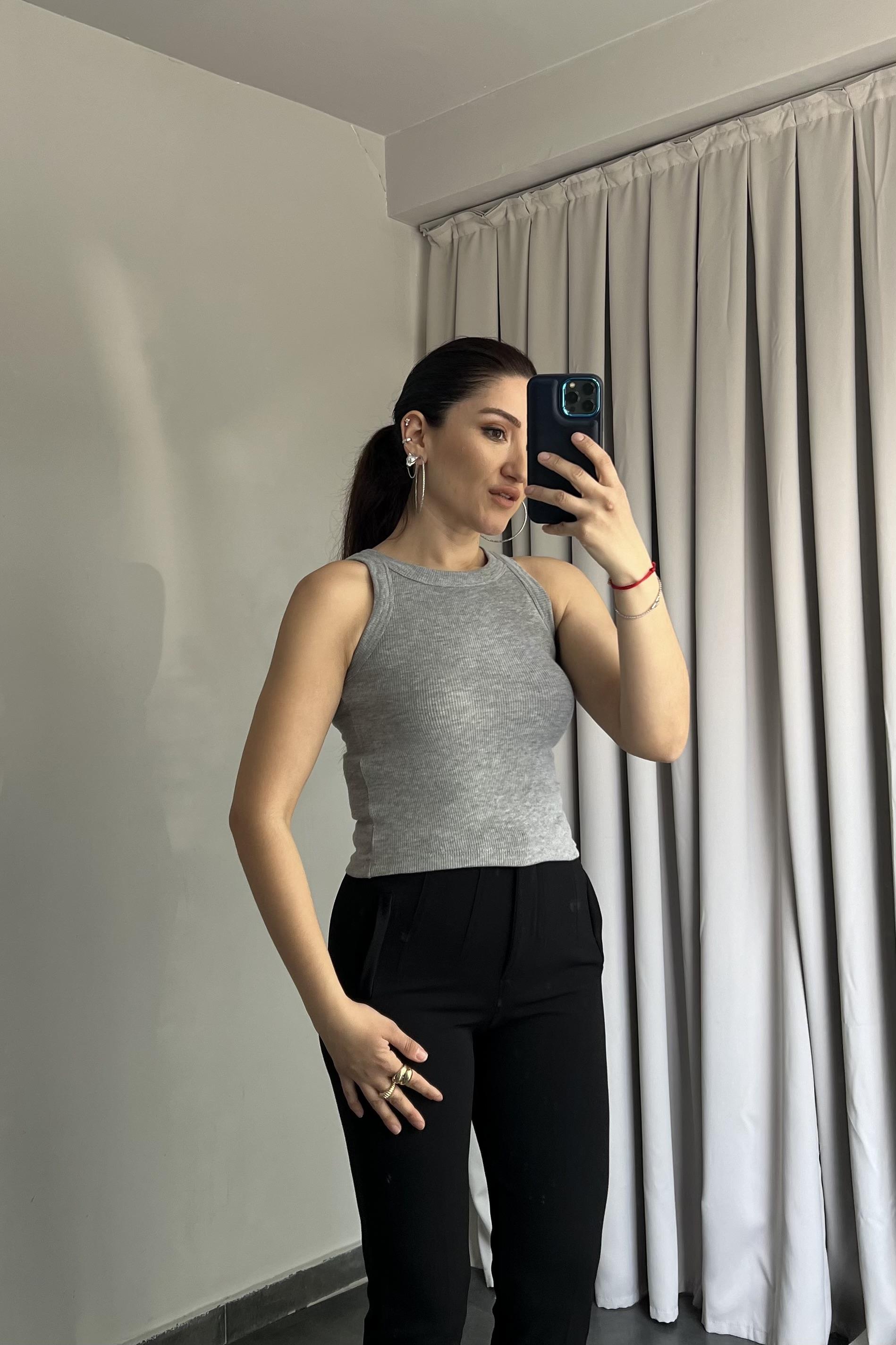 FİTİLLİ HALTER YAKA ATLET