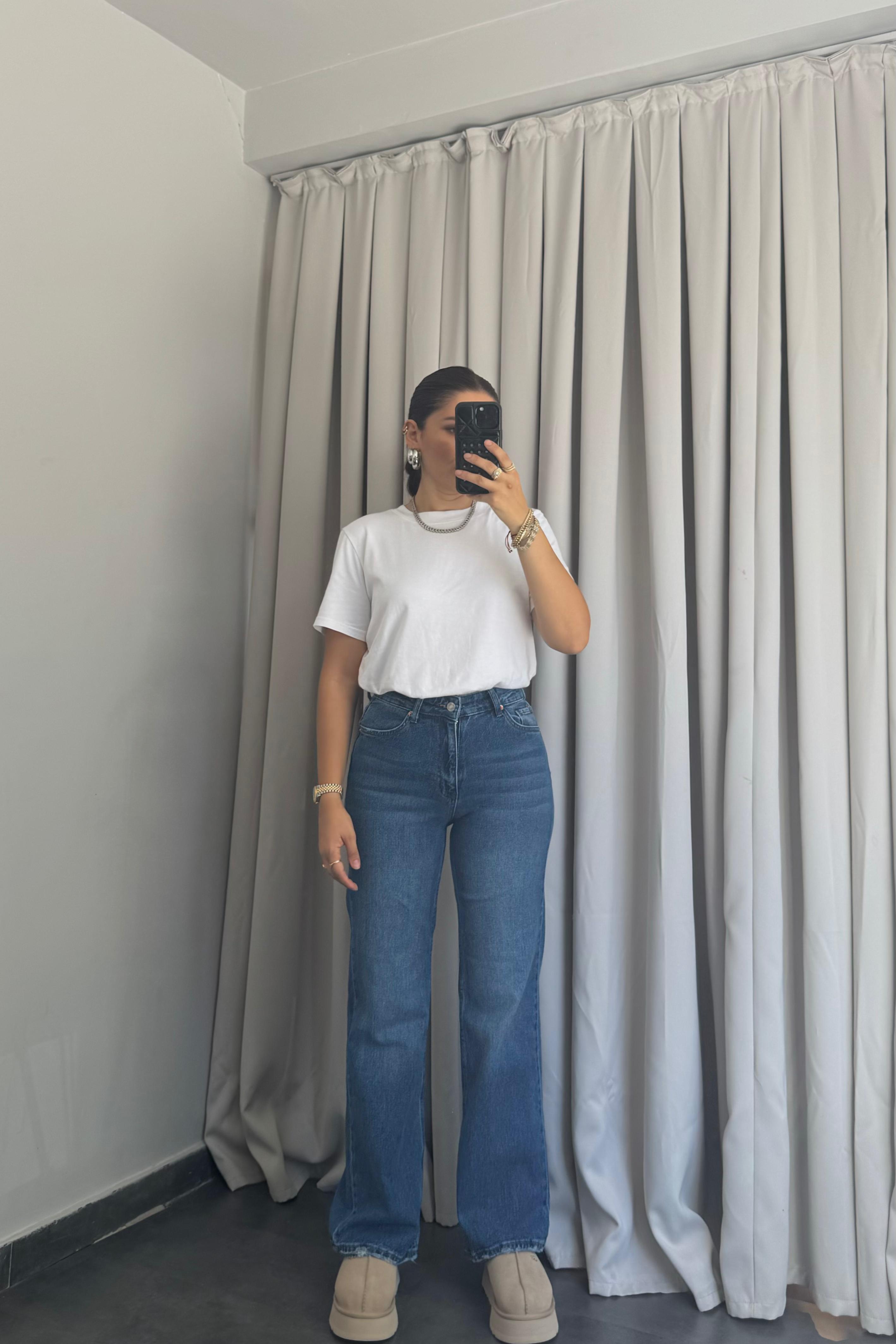 HOLO YÜKSEK BEL BORU PAÇA JEAN ZR