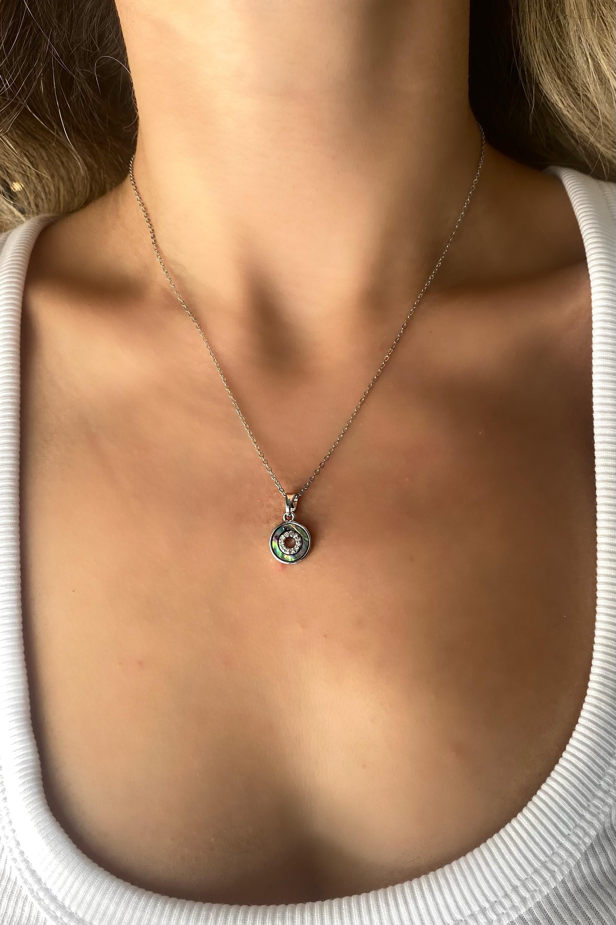 HOLOGRAMLI YUVARLAK KOLYE