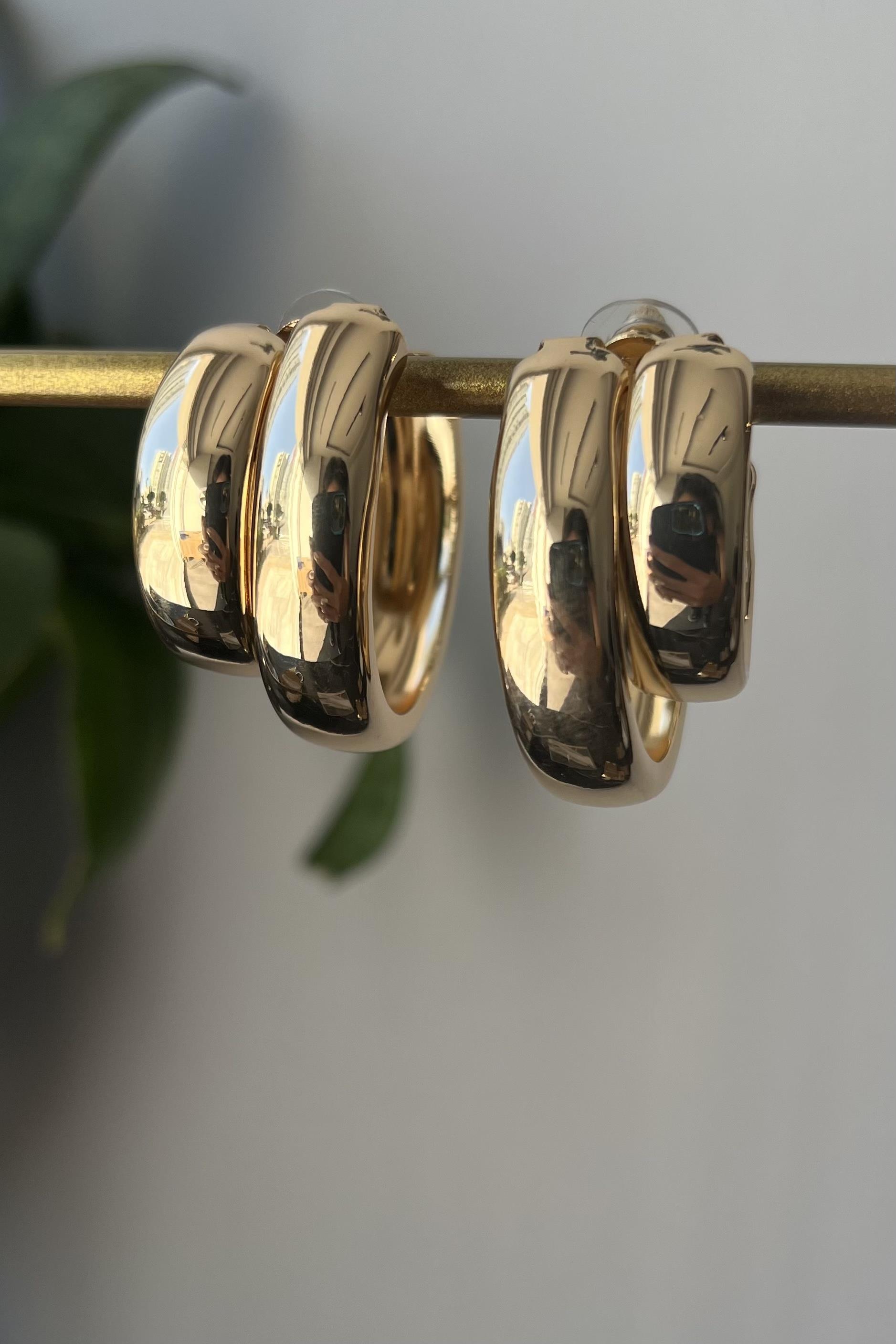 İKİ BOY GÖRÜNÜMLÜ KÜPE