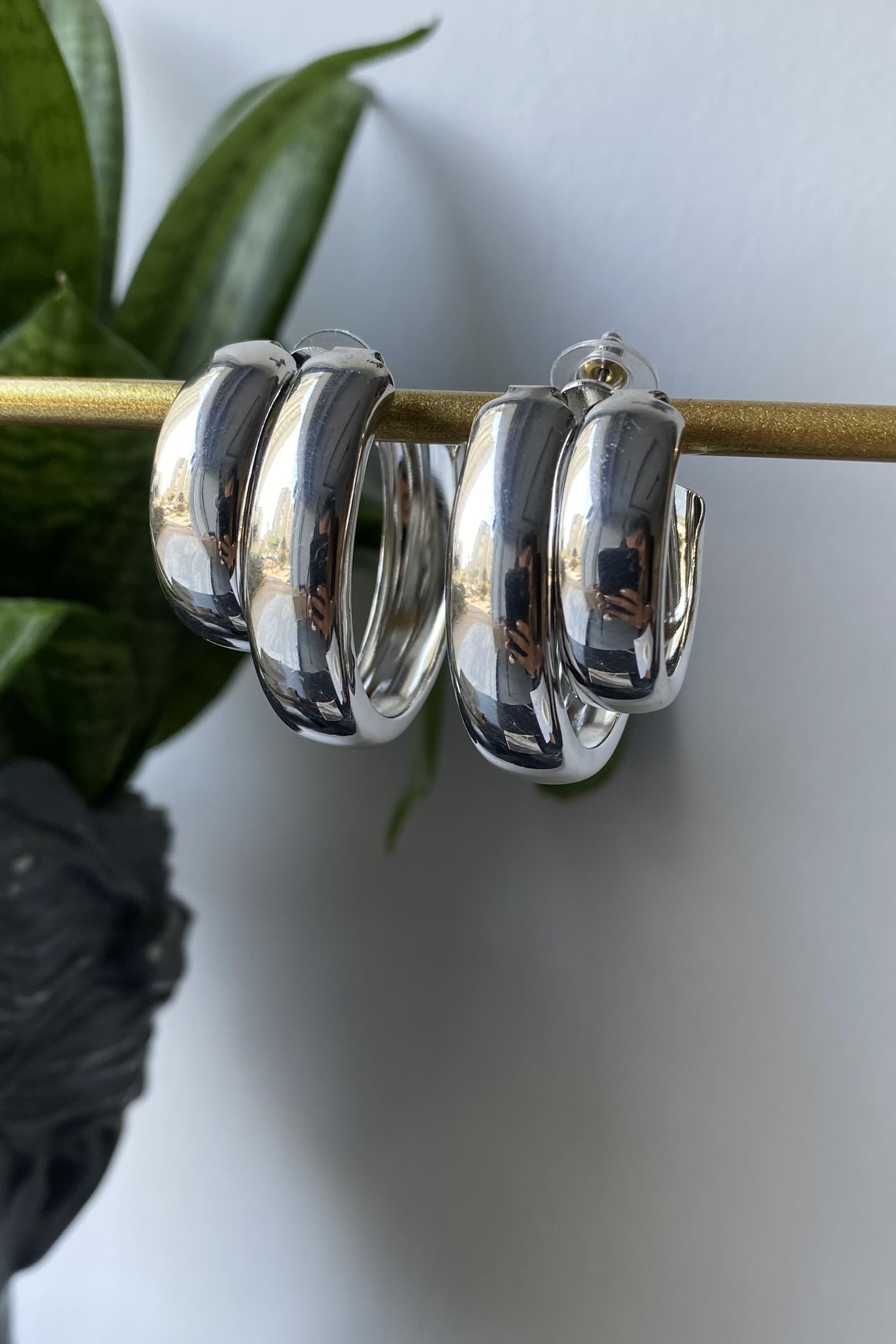 İKİ BOY GÖRÜNÜMLÜ KÜPE