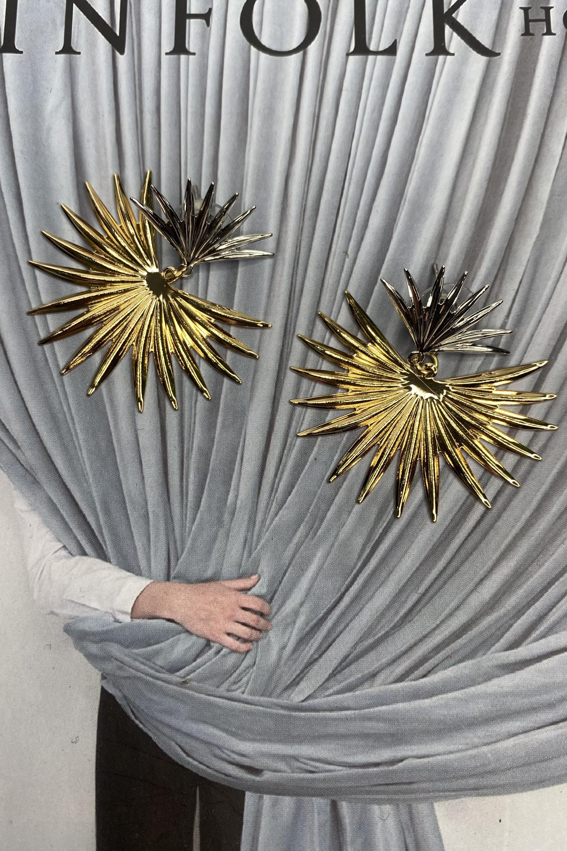 İKİLİ YELPAZE KÜPE