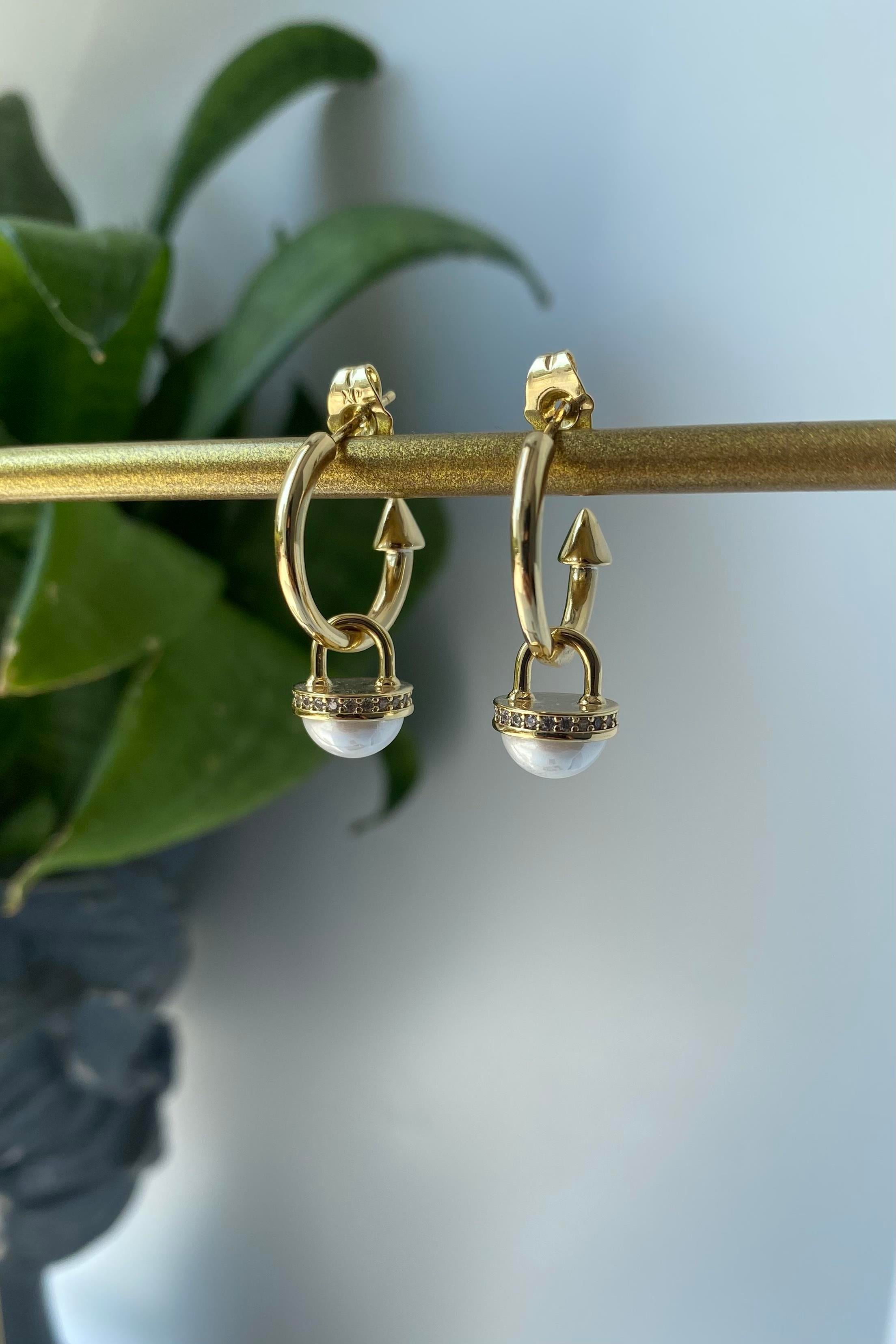 İNCİ UÇLU HALKA MIZRAK KÜPE