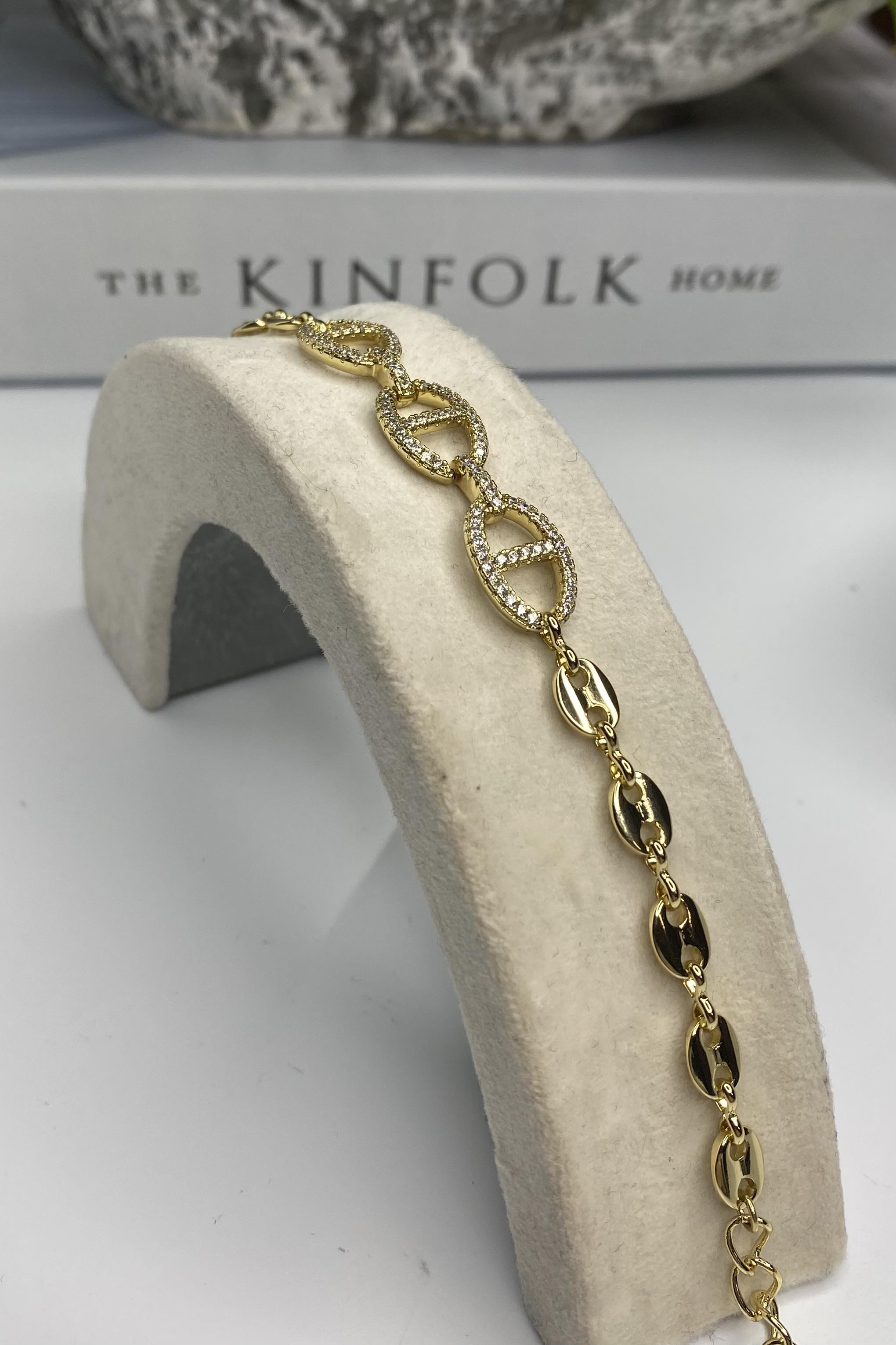 IZGARA TAŞLI BİLEZİK