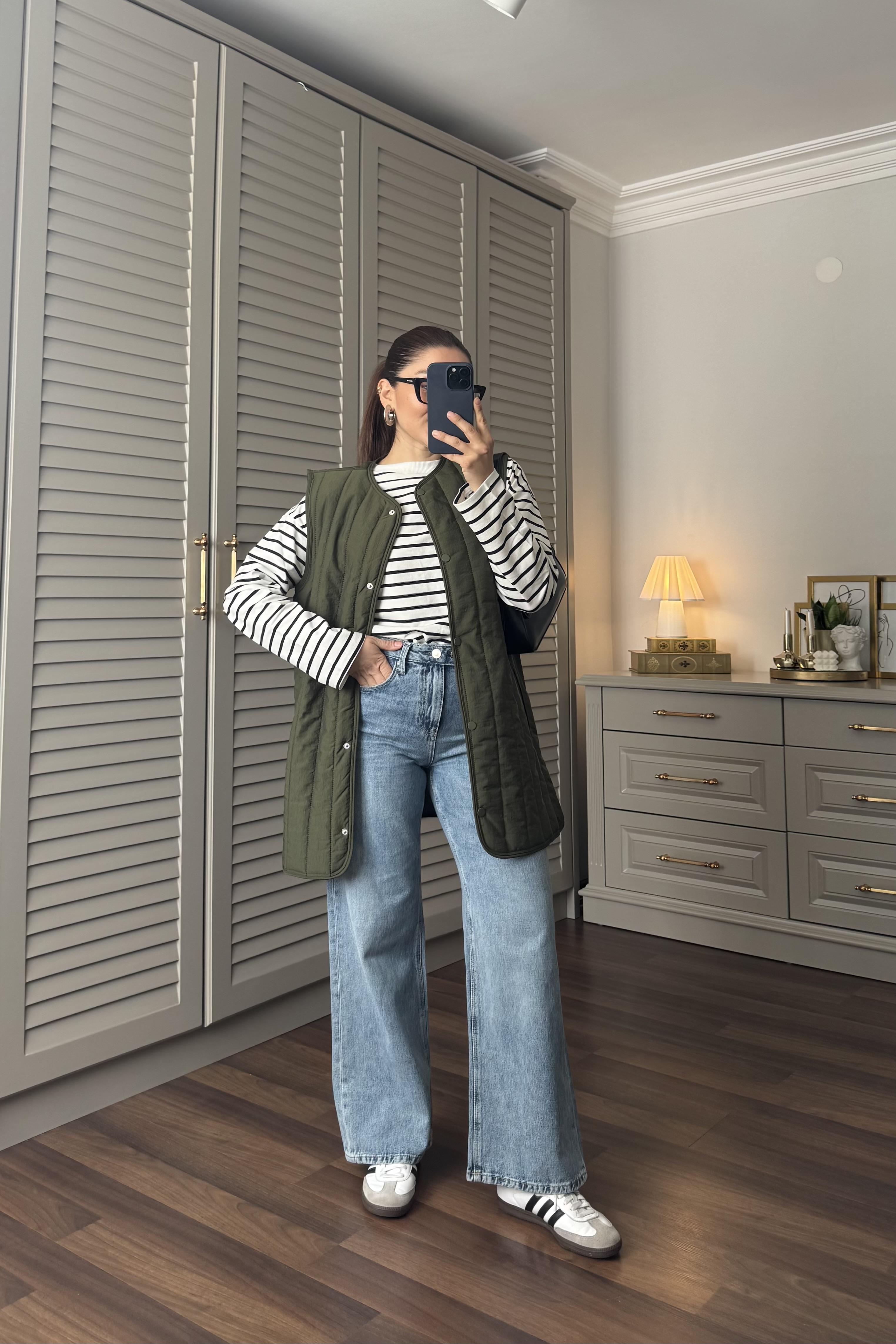 KAPİTONE KUŞAKLI YELEK/3016