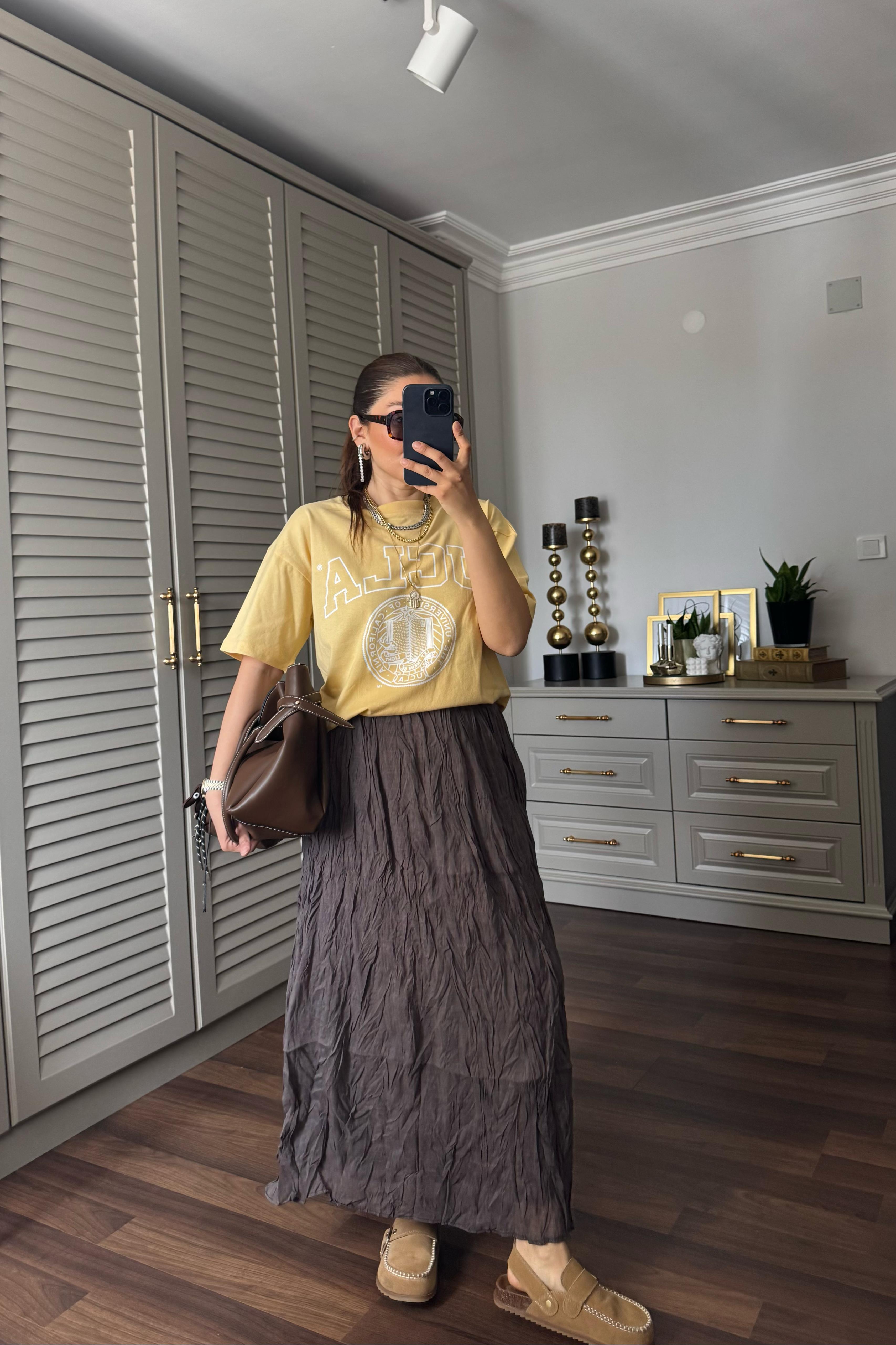 KIRIŞIK MAXİ BOY ETEK