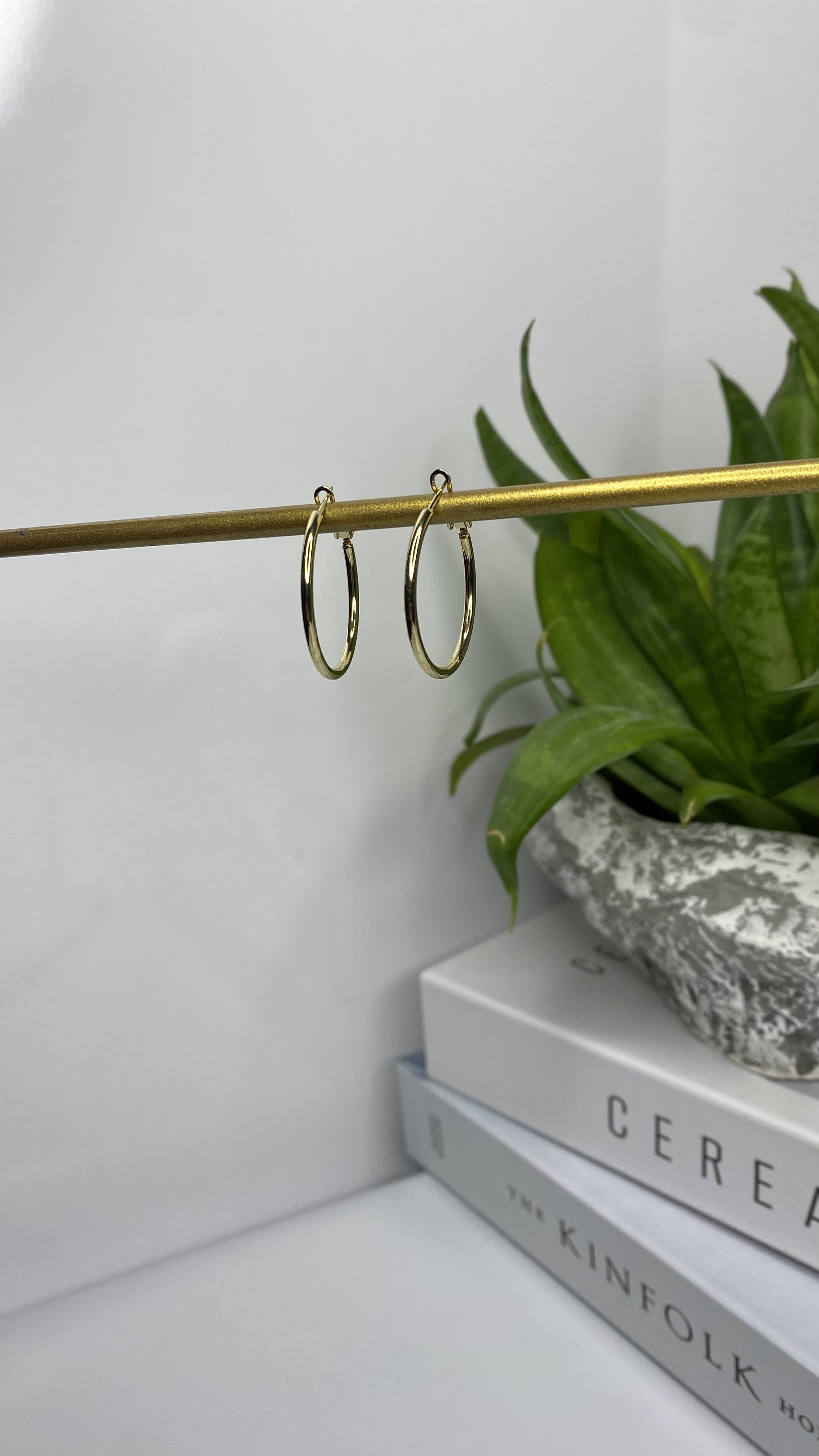 KLASİK İNCE HALKA KÜPE 3cm