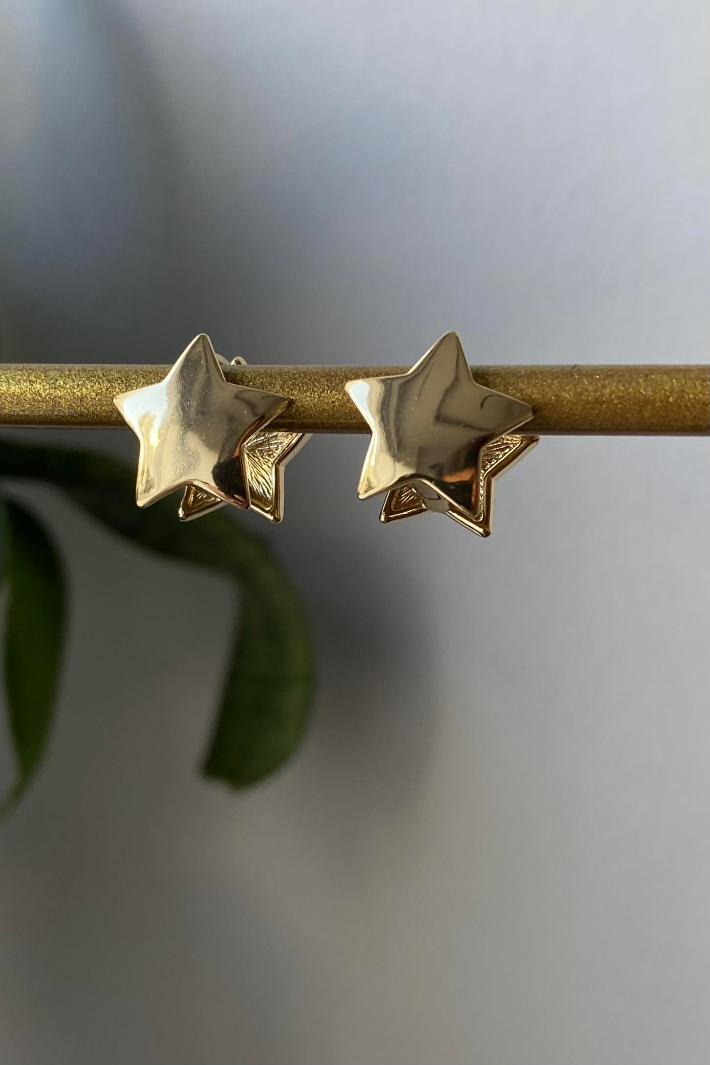 KLASİK YILDIZ MODEL HALKA KÜPE