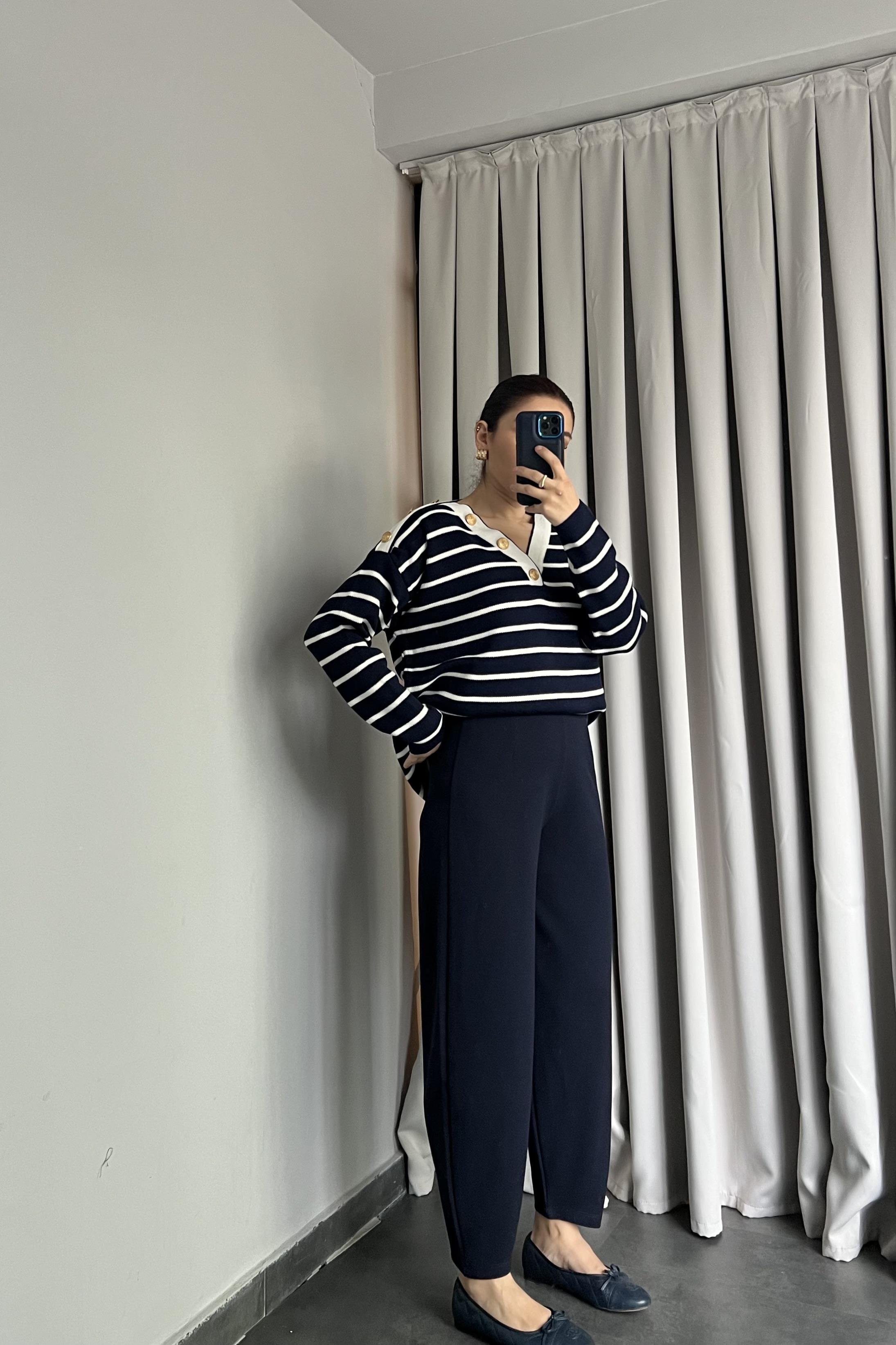 KREP KUMAŞ ŞALVAR PANTOLON/Y015