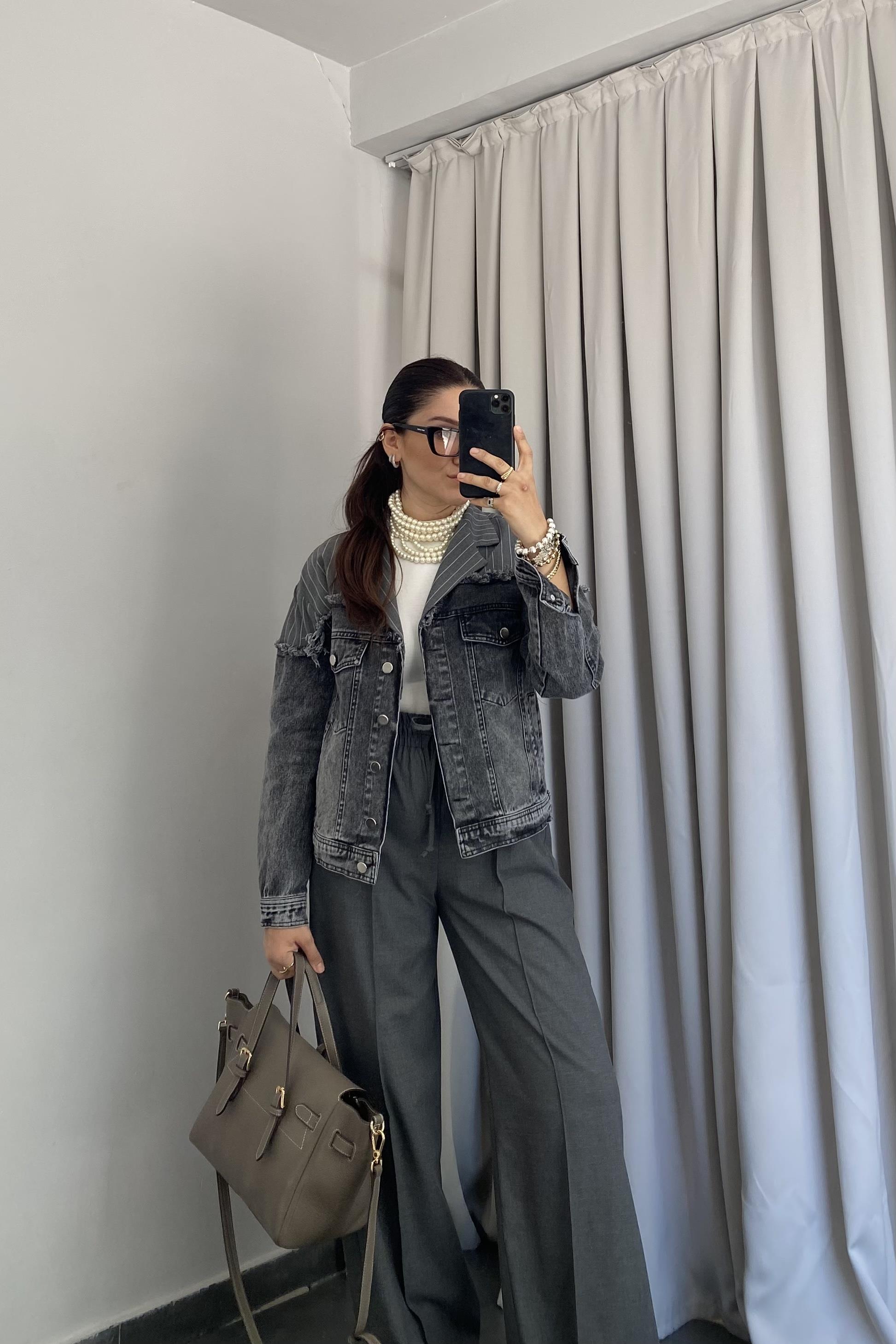 KUMAŞ MİXLİ DENİM CEKET/99448