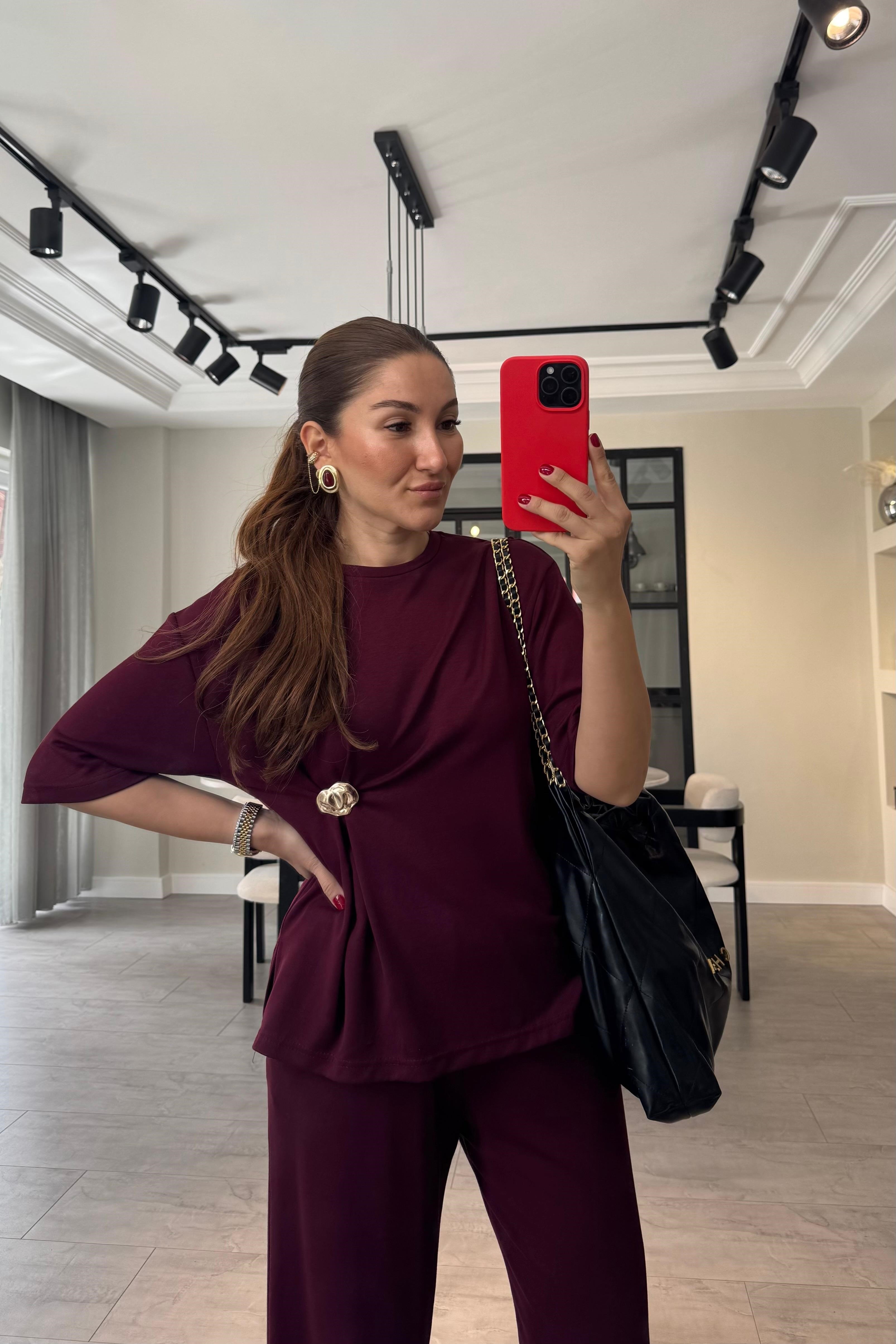 GOLD BROŞLU MODAL TAKIMI/7118