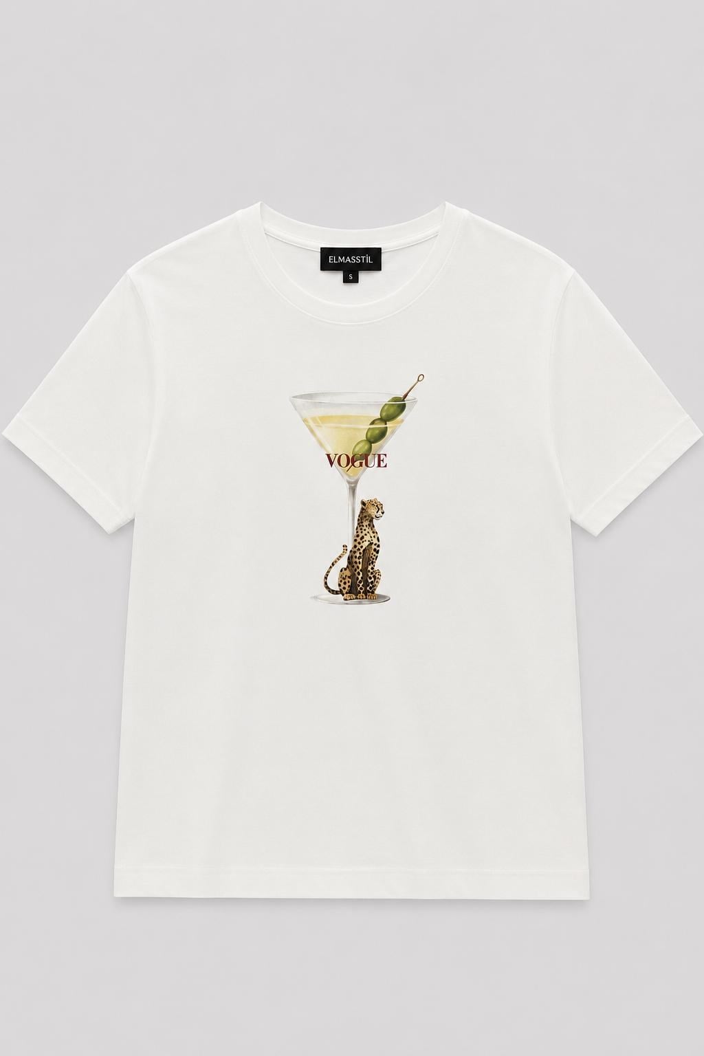 VOGU KAPLAN BASKILI T-SHIRT