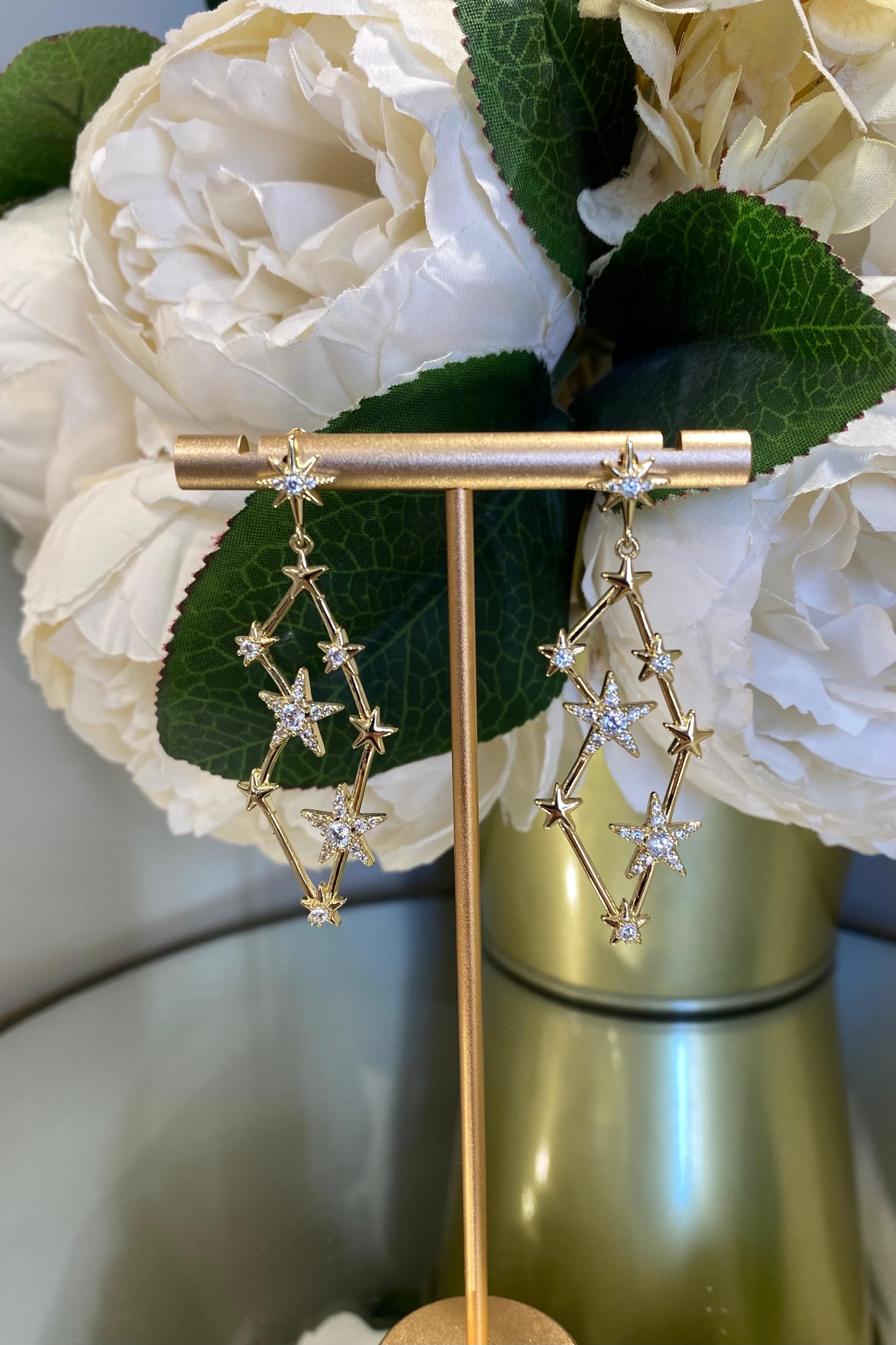 ZİRKON TAŞLI SAMANYOLU KÜPE