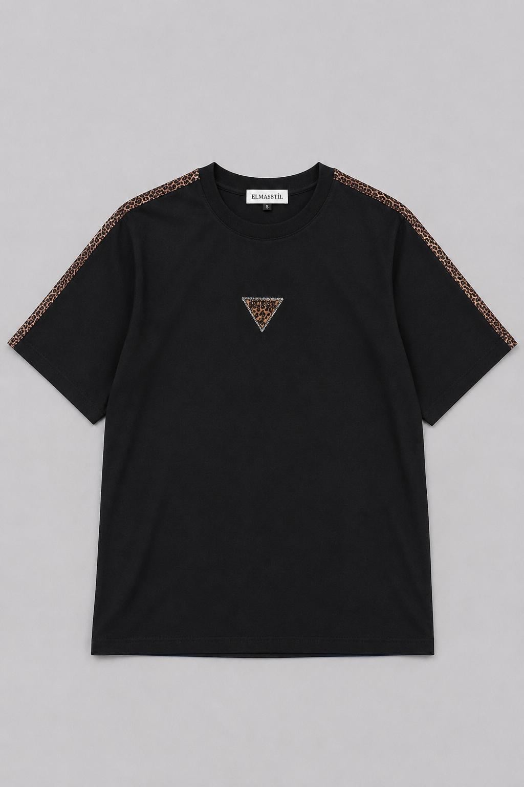GESS LEOPAR DETAYLI T-SHİRT/7463
