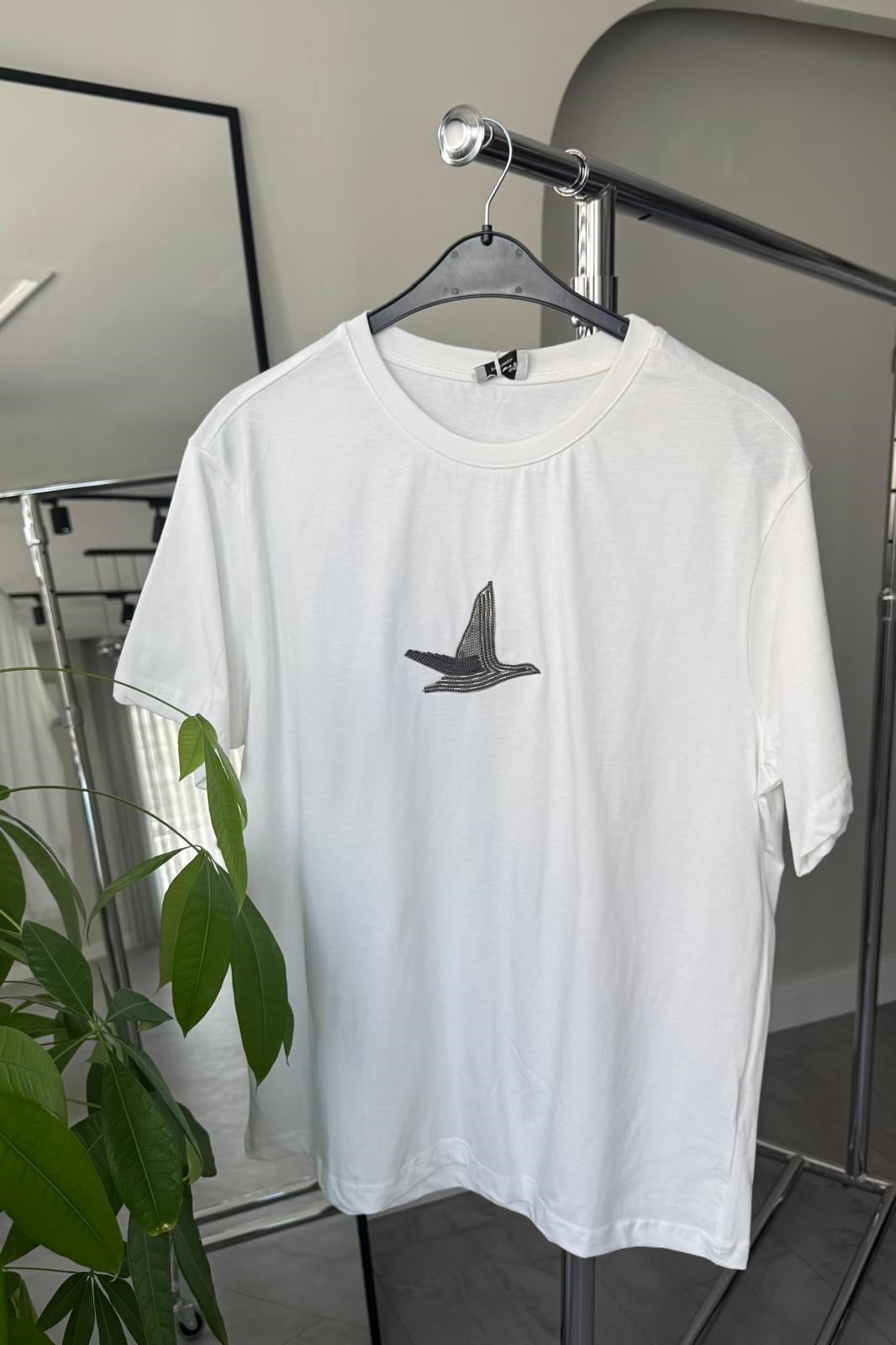 KUŞ BONCUKLU T-SHIRT