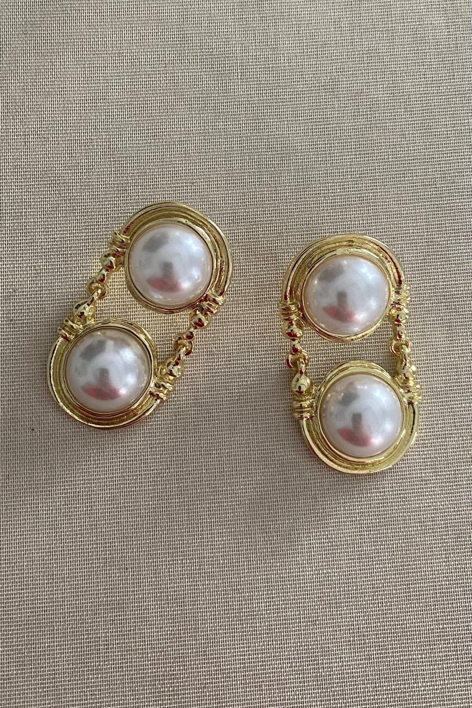 VİNTAGE İNCİ KÜPE