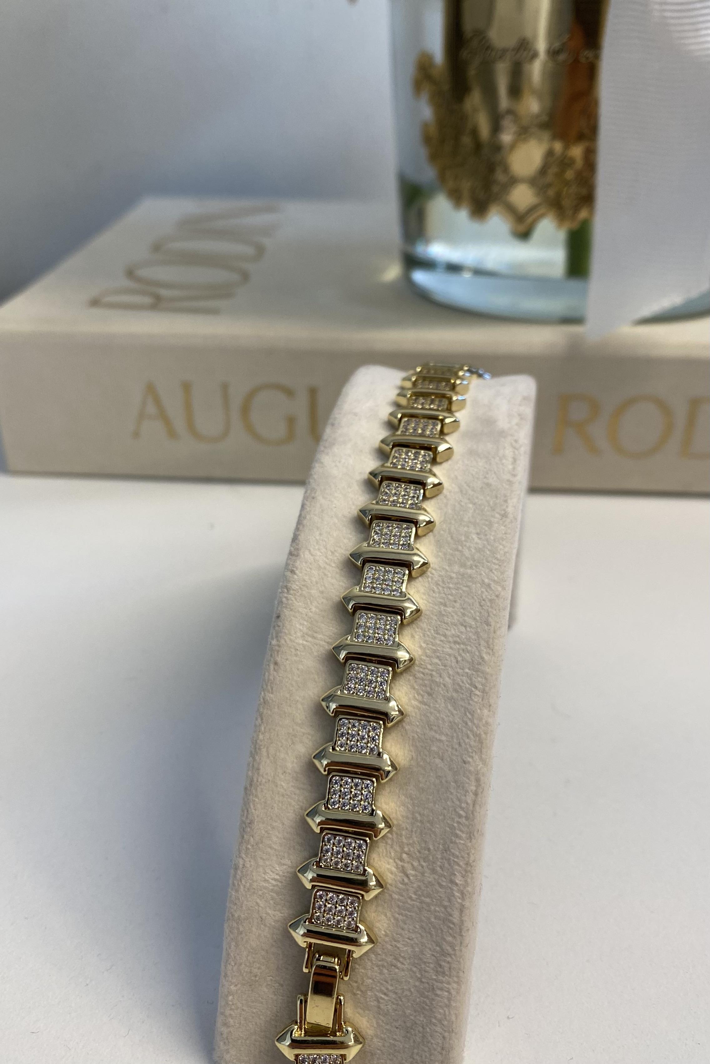 OK SIRALI TAŞLI BİLEZİK