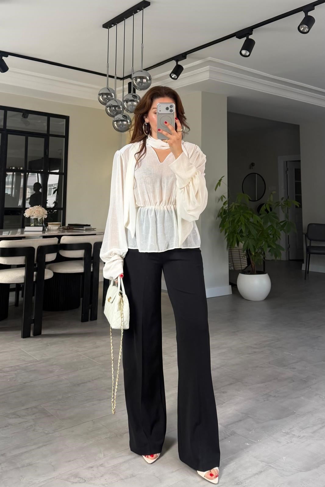 YANDAN FERMUARLI BOL KUMAŞ PANTOLON/20401