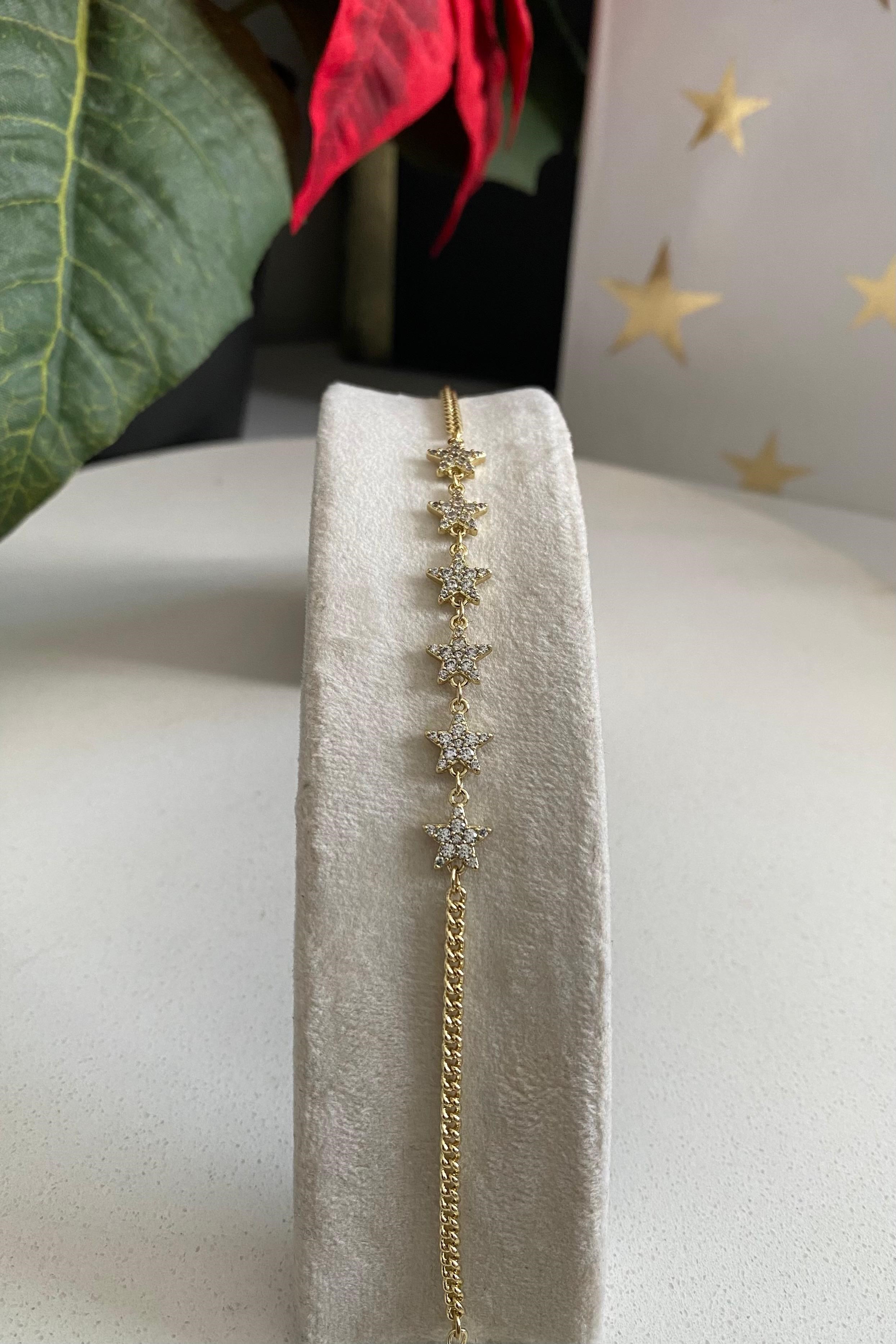 TAŞLI YILDIZ BİLEZİK