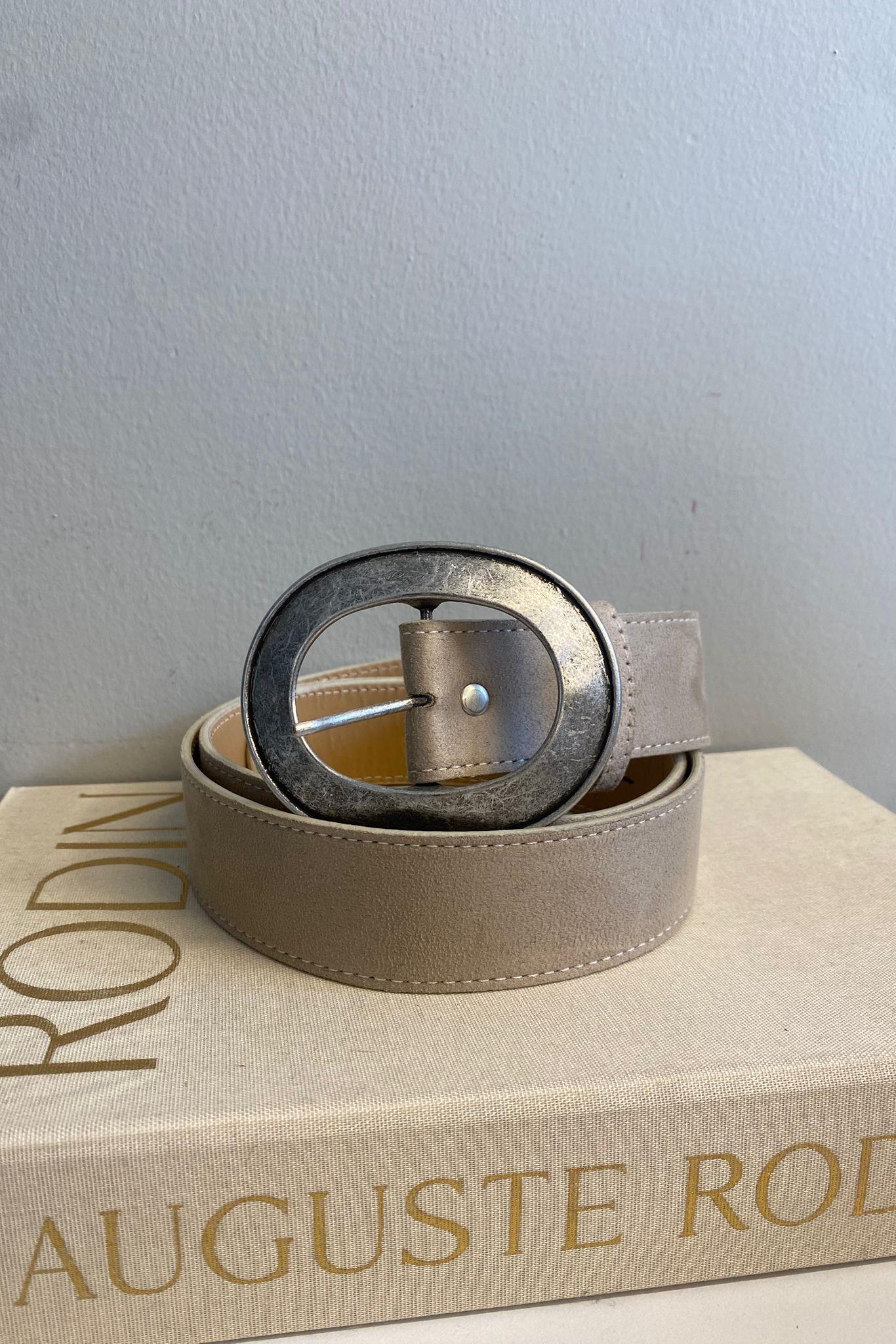 OVAL TOKALI ESKİTME SİLVER KEMER