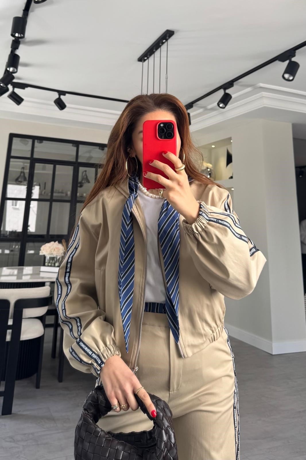 KAPÜŞONLU CROP CEKET/1695