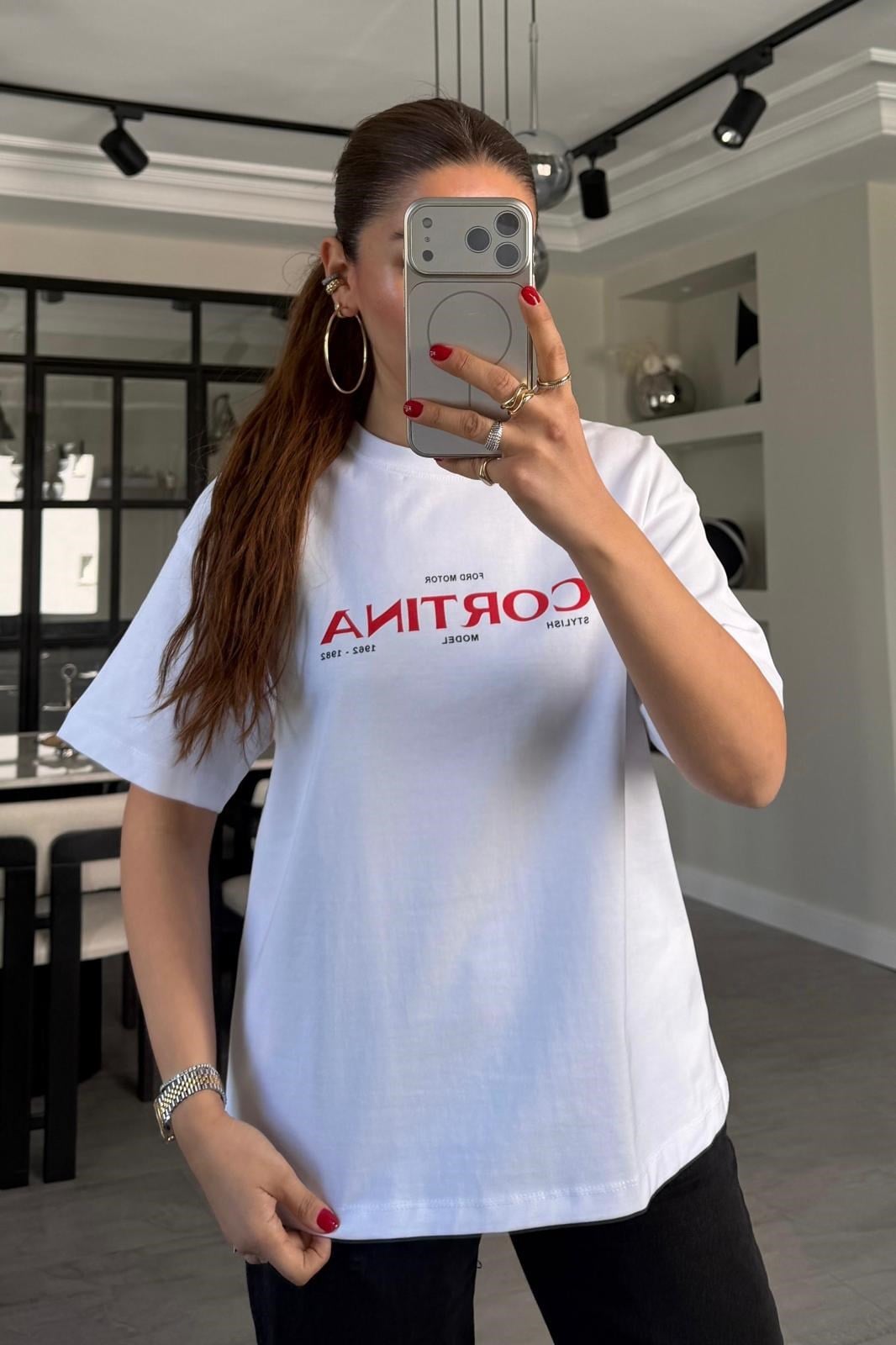 CORTİNA YAZILI T-SHİRT