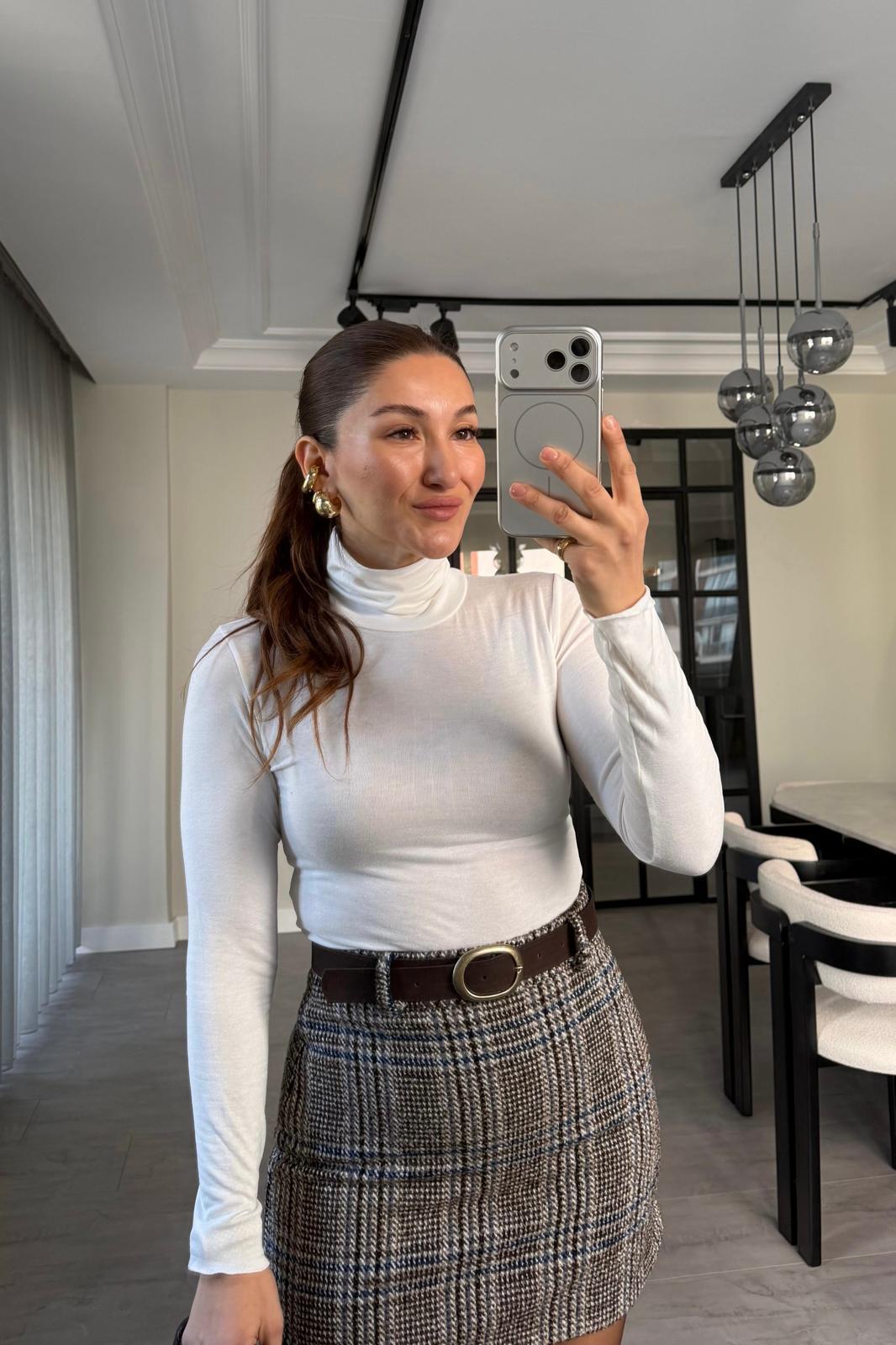 BALIKÇI YAKA YARI TRANSPARAN BODY/250667