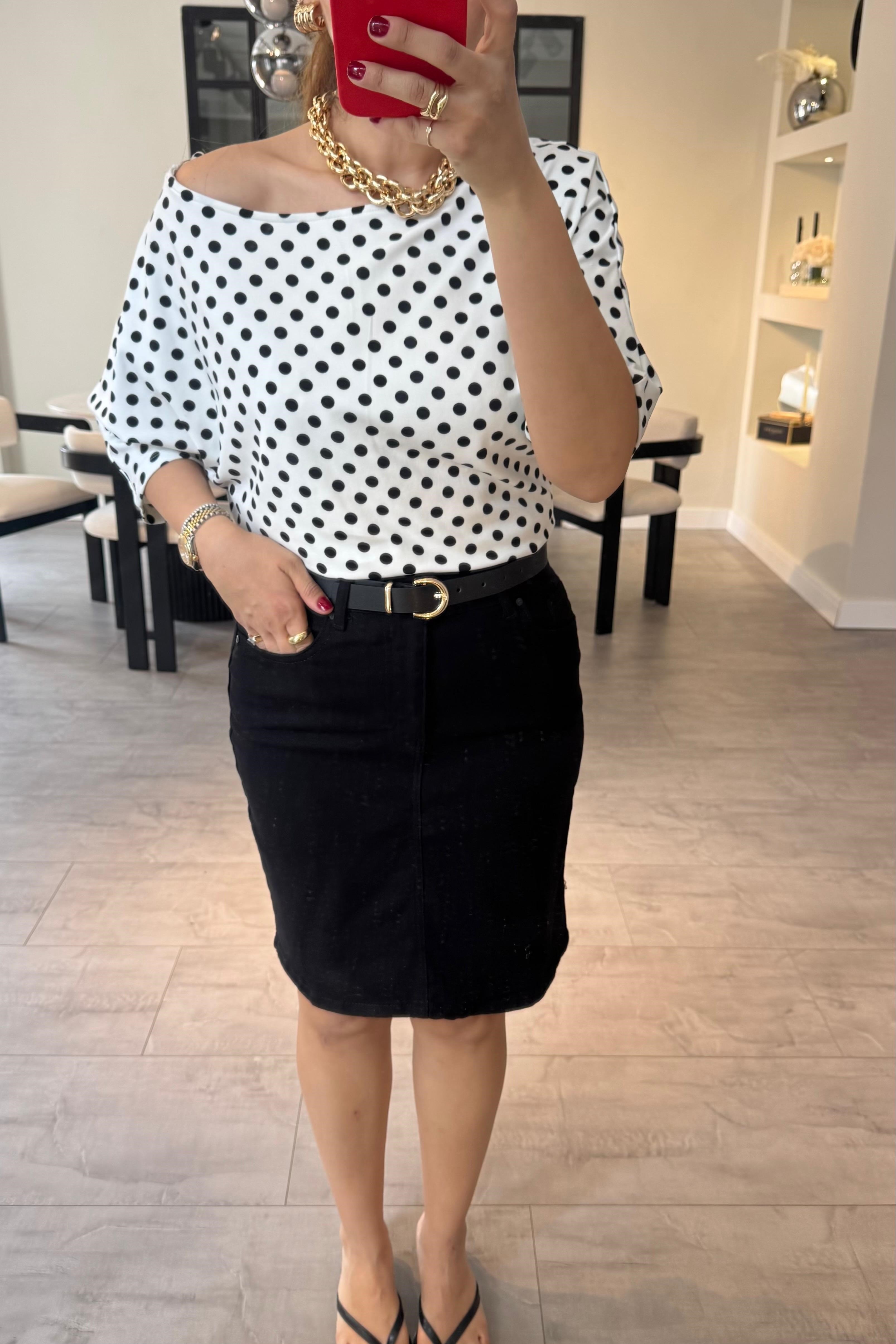 KEMERLİ YÜKSEK BEL ETEK/112