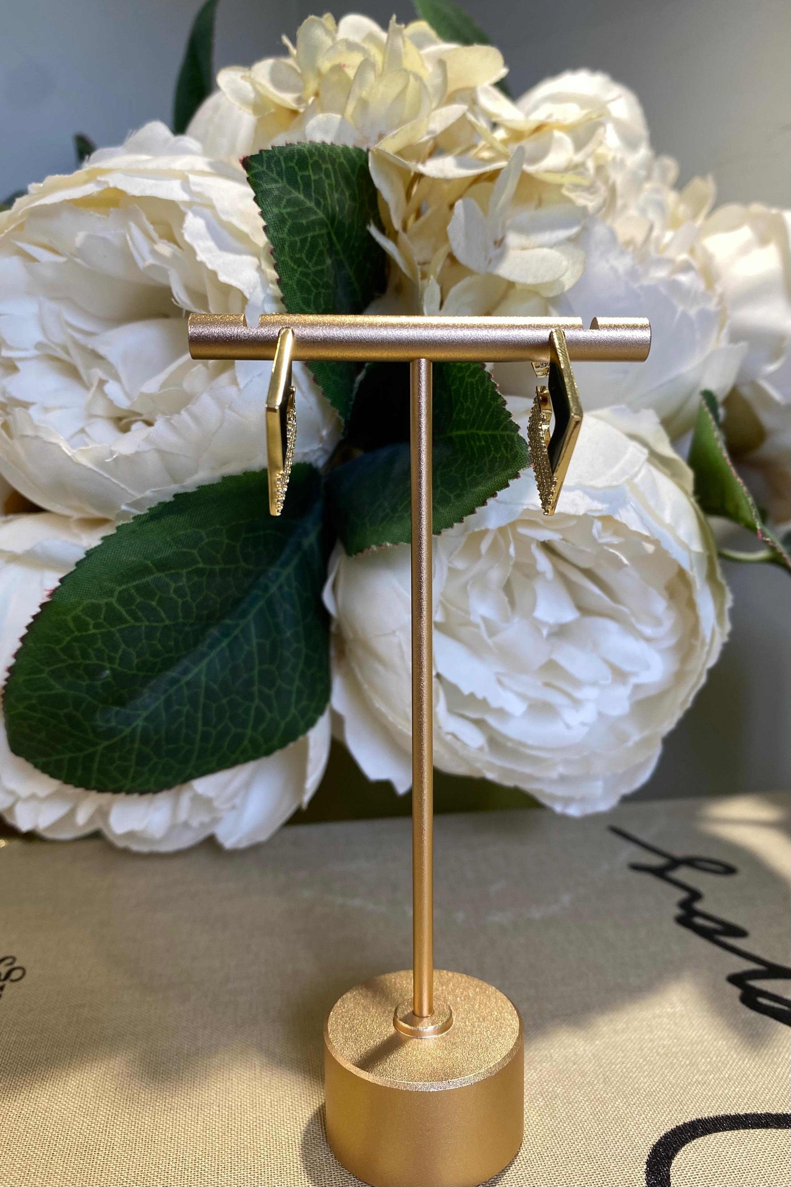 ZİRKON TAŞLI İNCE PLAKA KÜPE