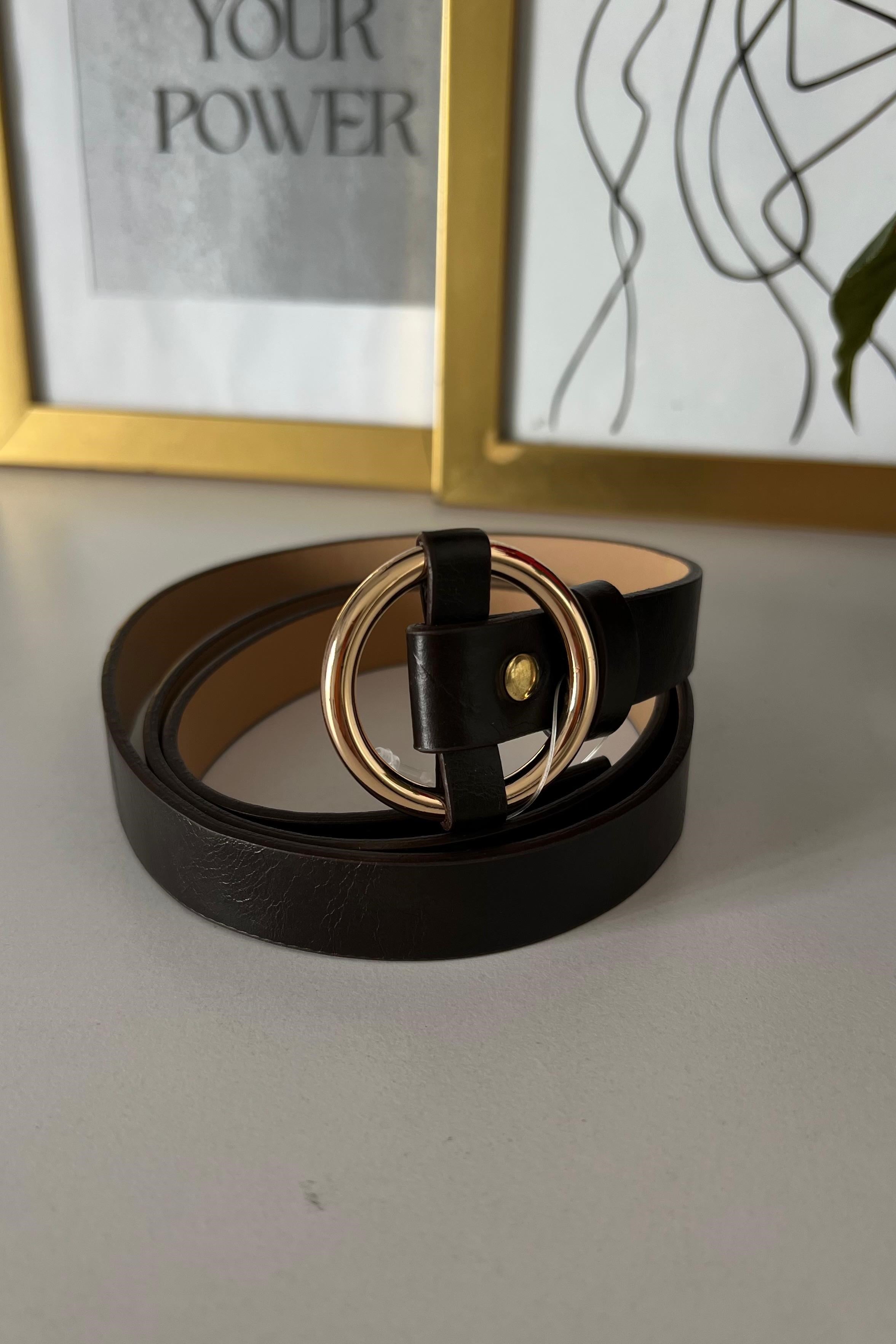 YUVARLAK TOKALI GOLD KEMER