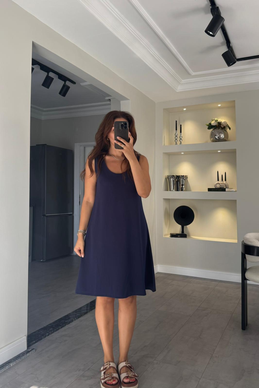 KOLSUZ PİKE MİNİ ELBİSE/4765